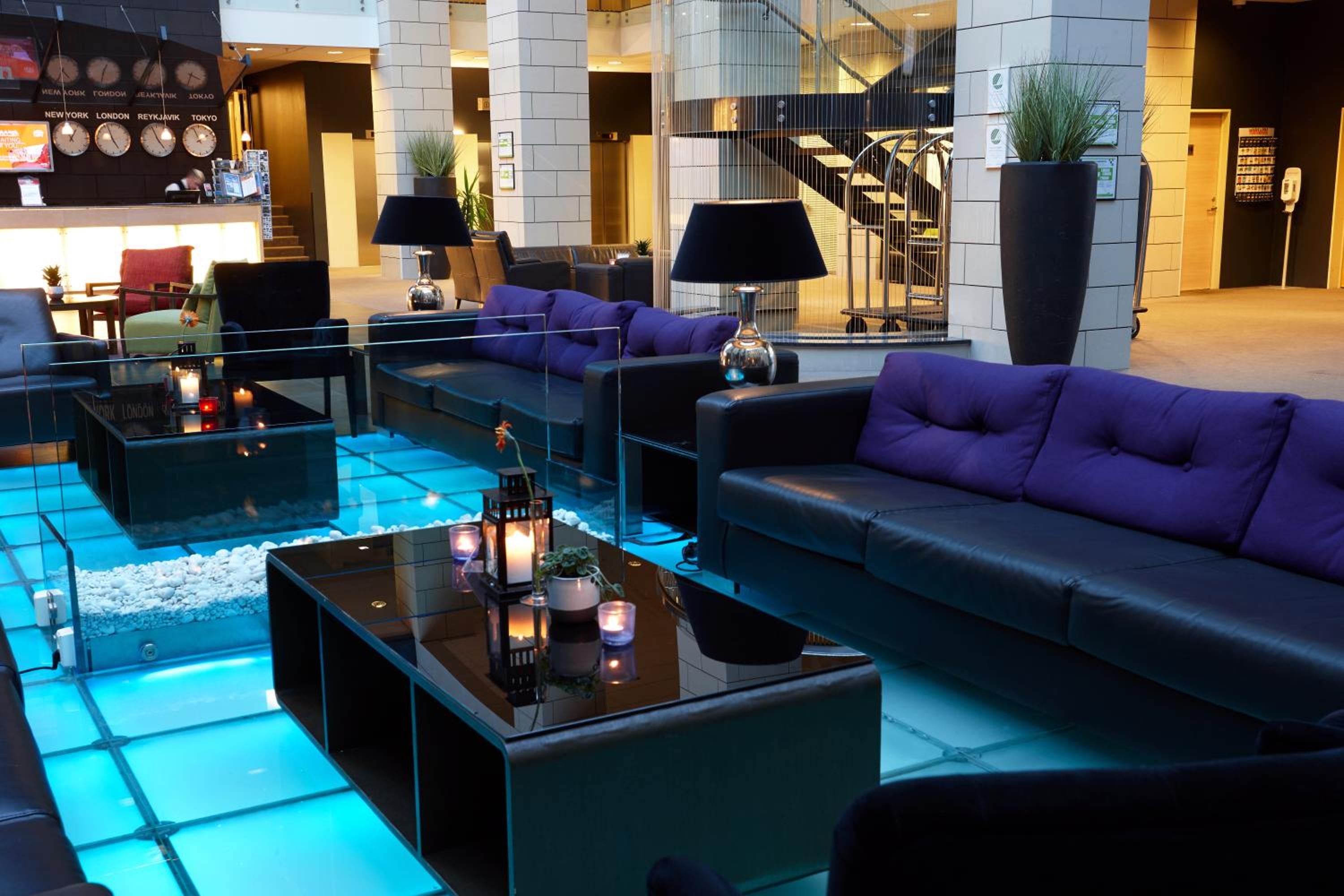 Relax in our stylish lounge area.