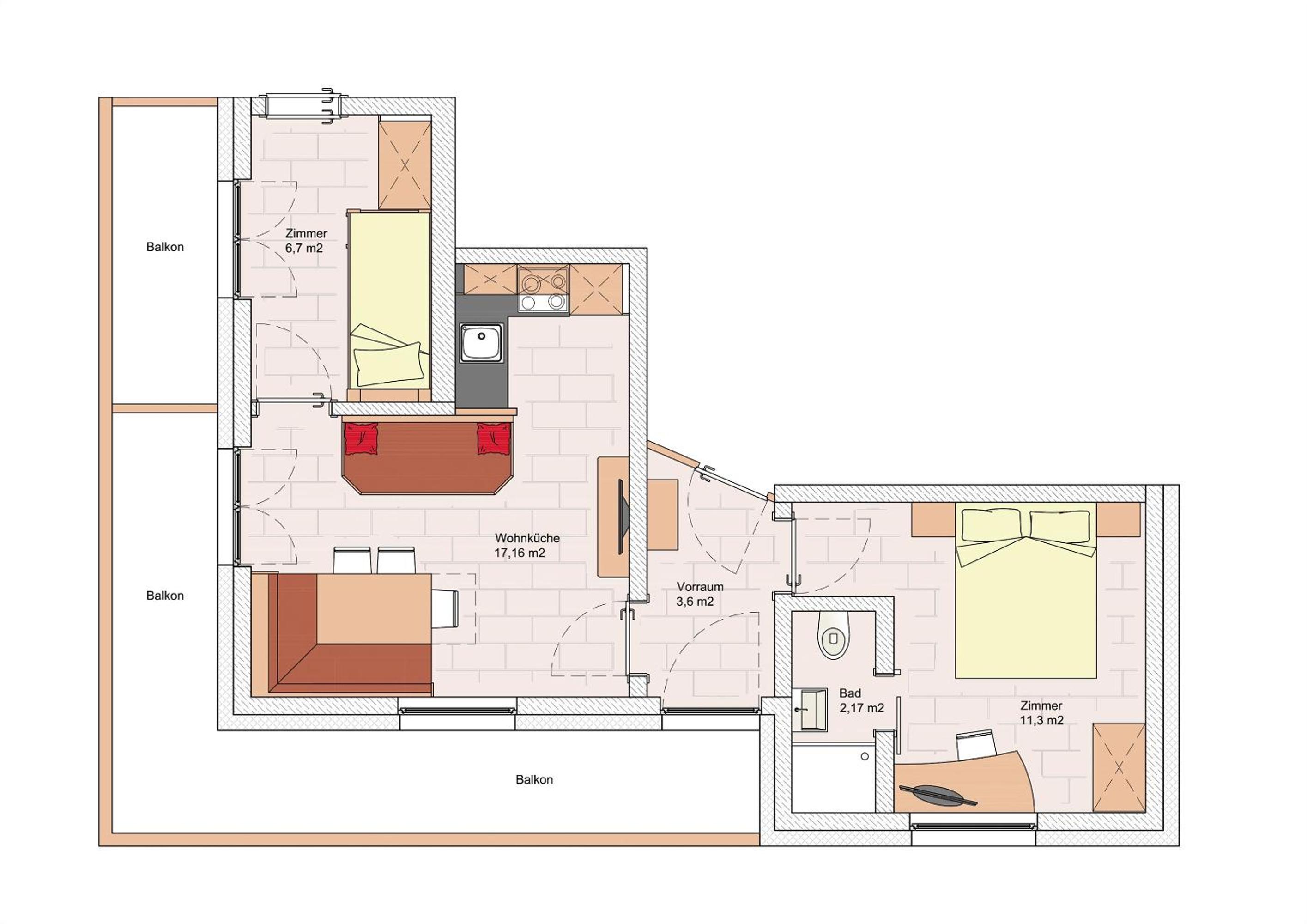 Two-Bedroom Apartment photo 3