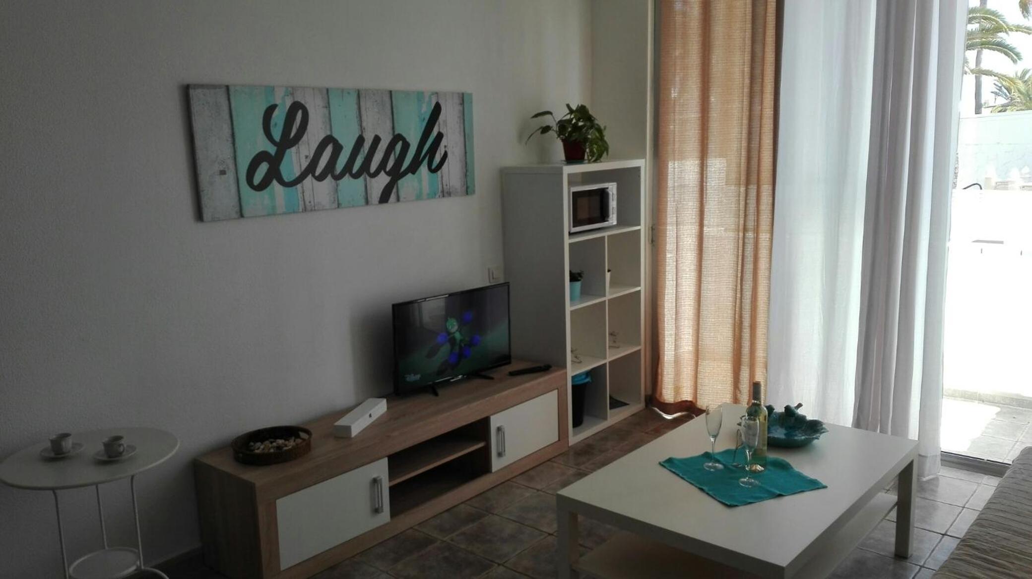 Apartamento con vista al jardín