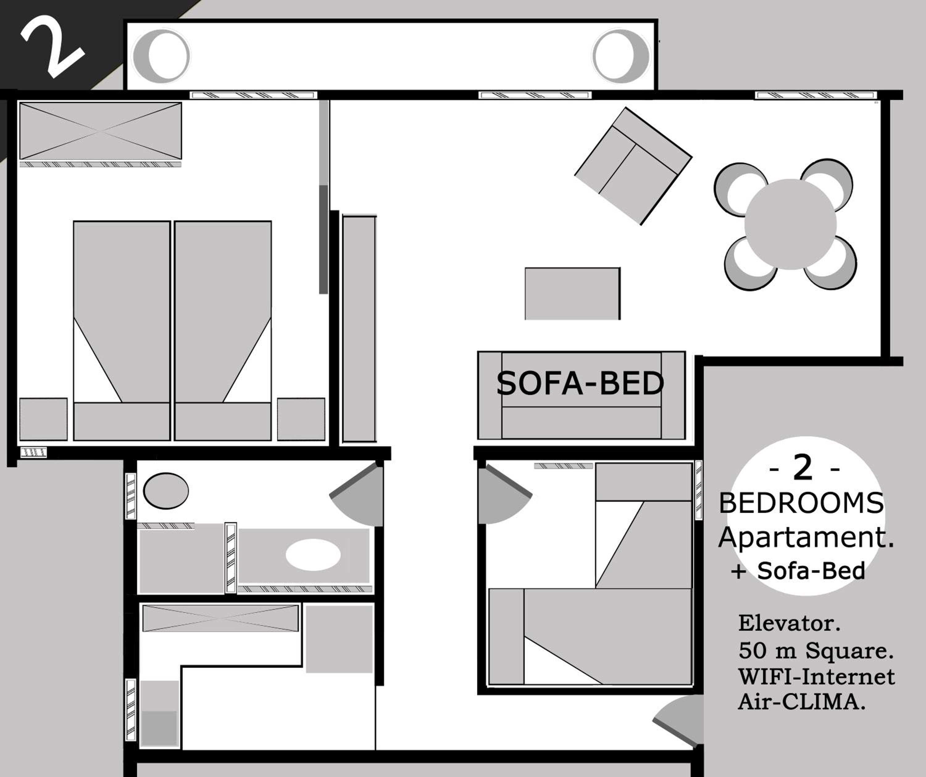 Two-Bedroom Apartment photo 2