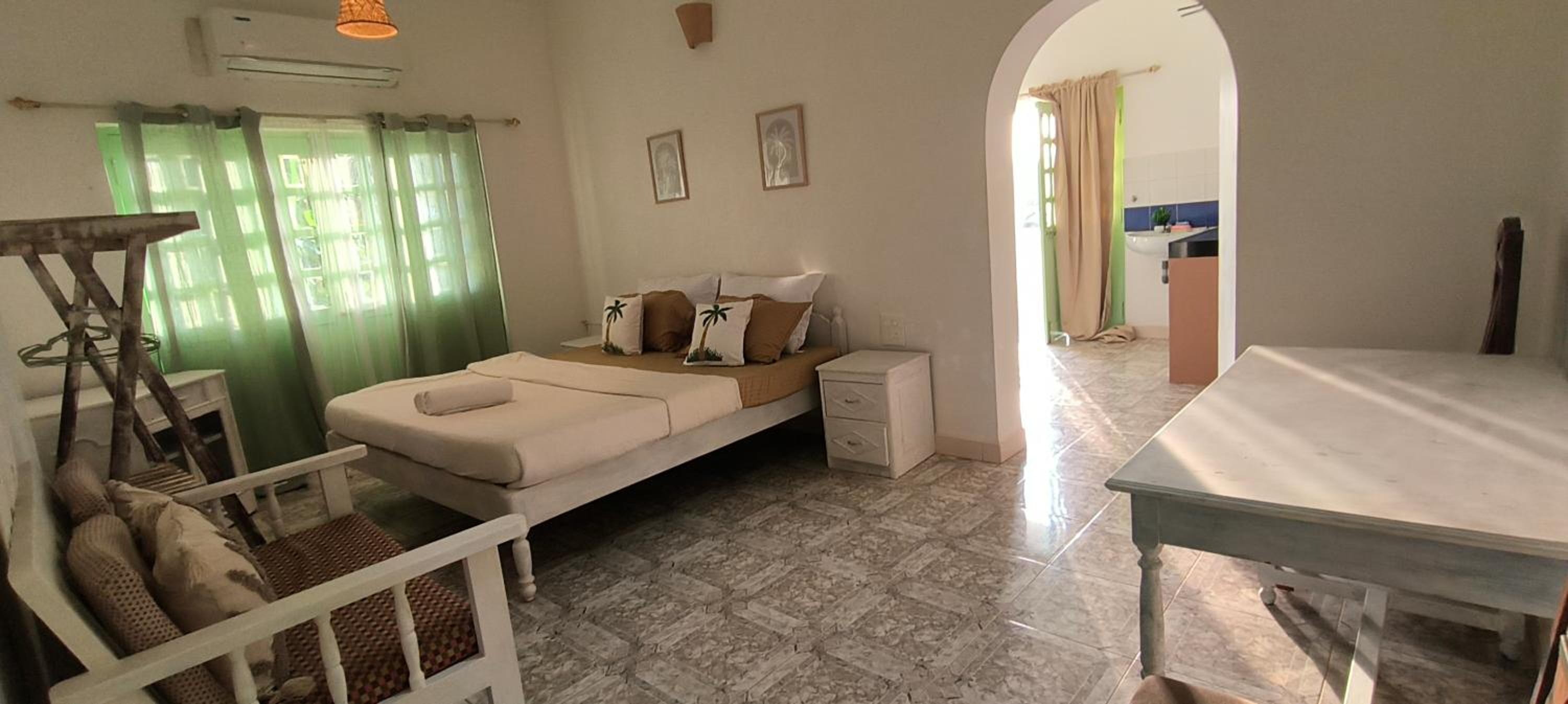 Deluxe One-Bedroom Apartment with Garden View