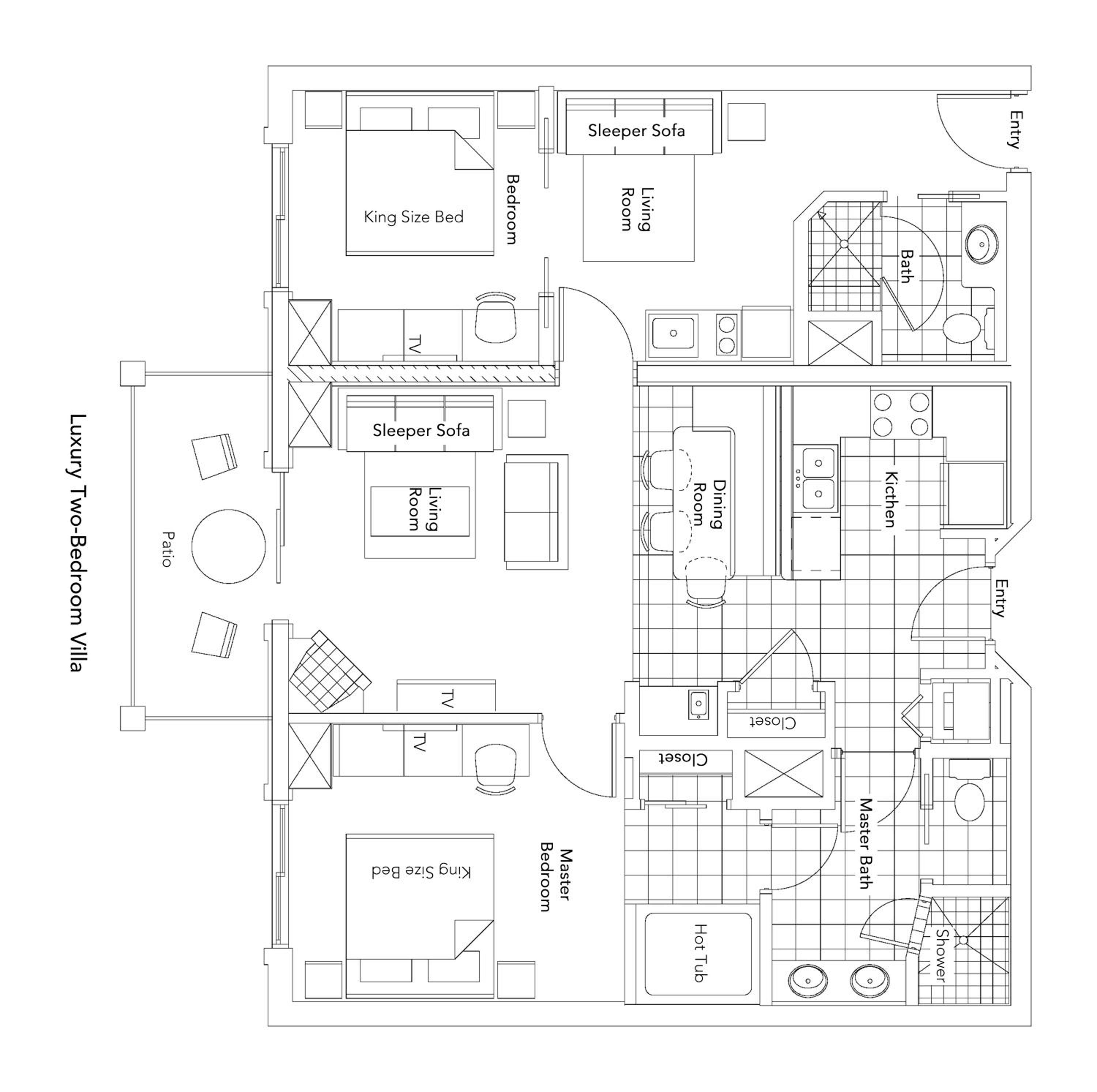 Luxury Two Bedroom Villa photo 2