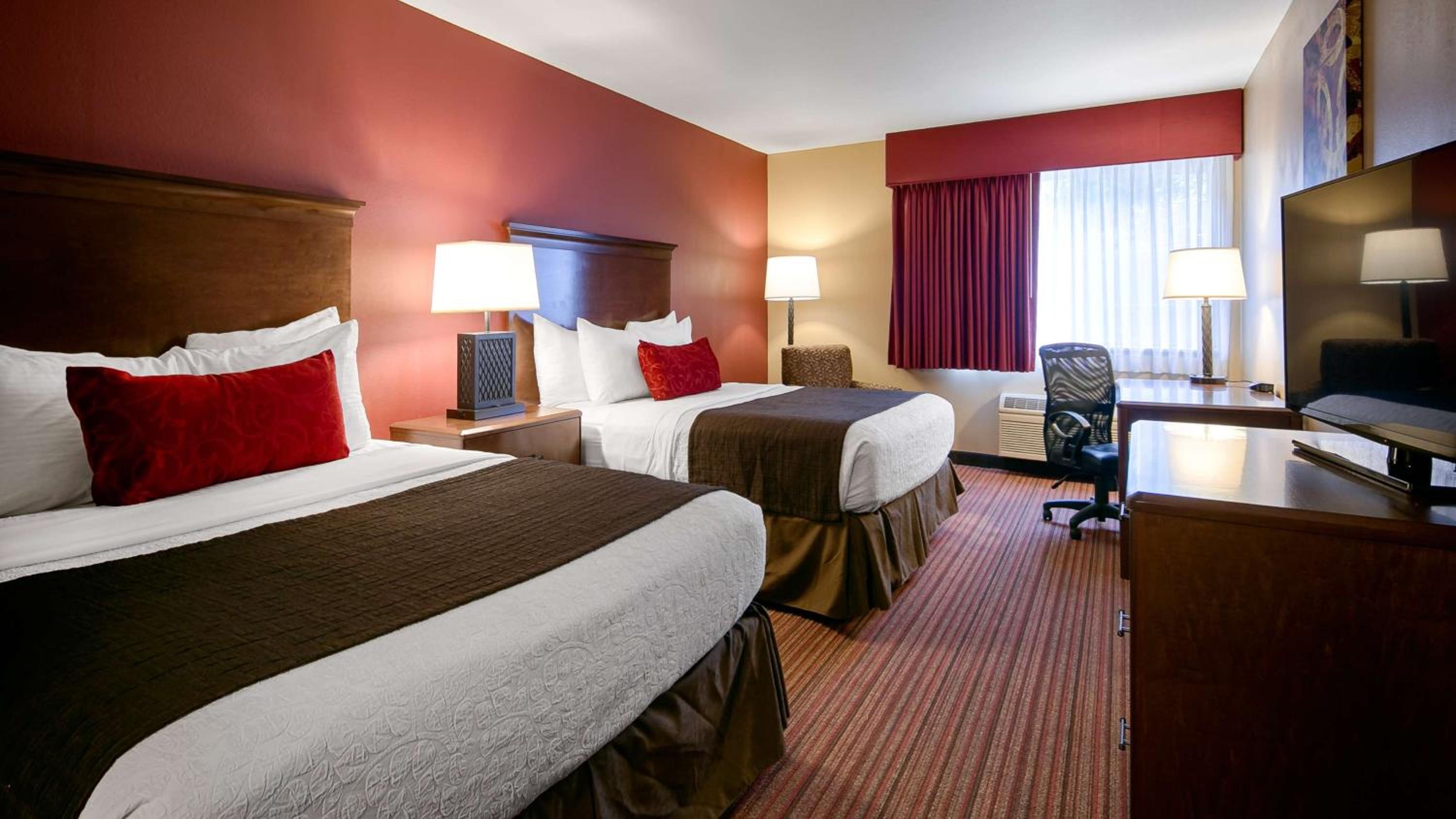 Queen Room with Two Queen Beds and Walk-In Shower - Disability Access/Non-Smoking - Photo 1