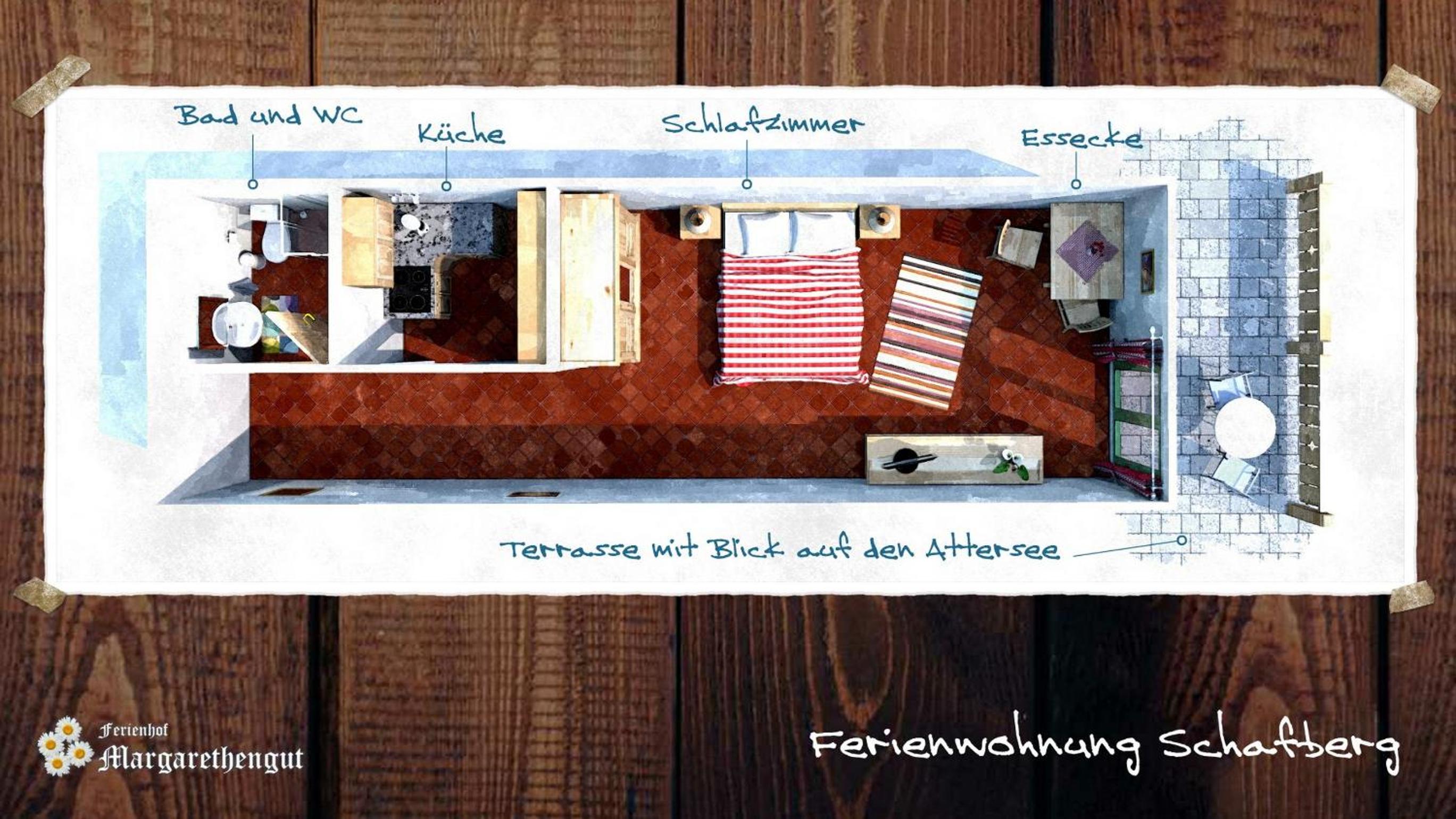 1 Schlafzimmer Ferienwohnung Schafberg mit Terrasse und Seeblick photo 2