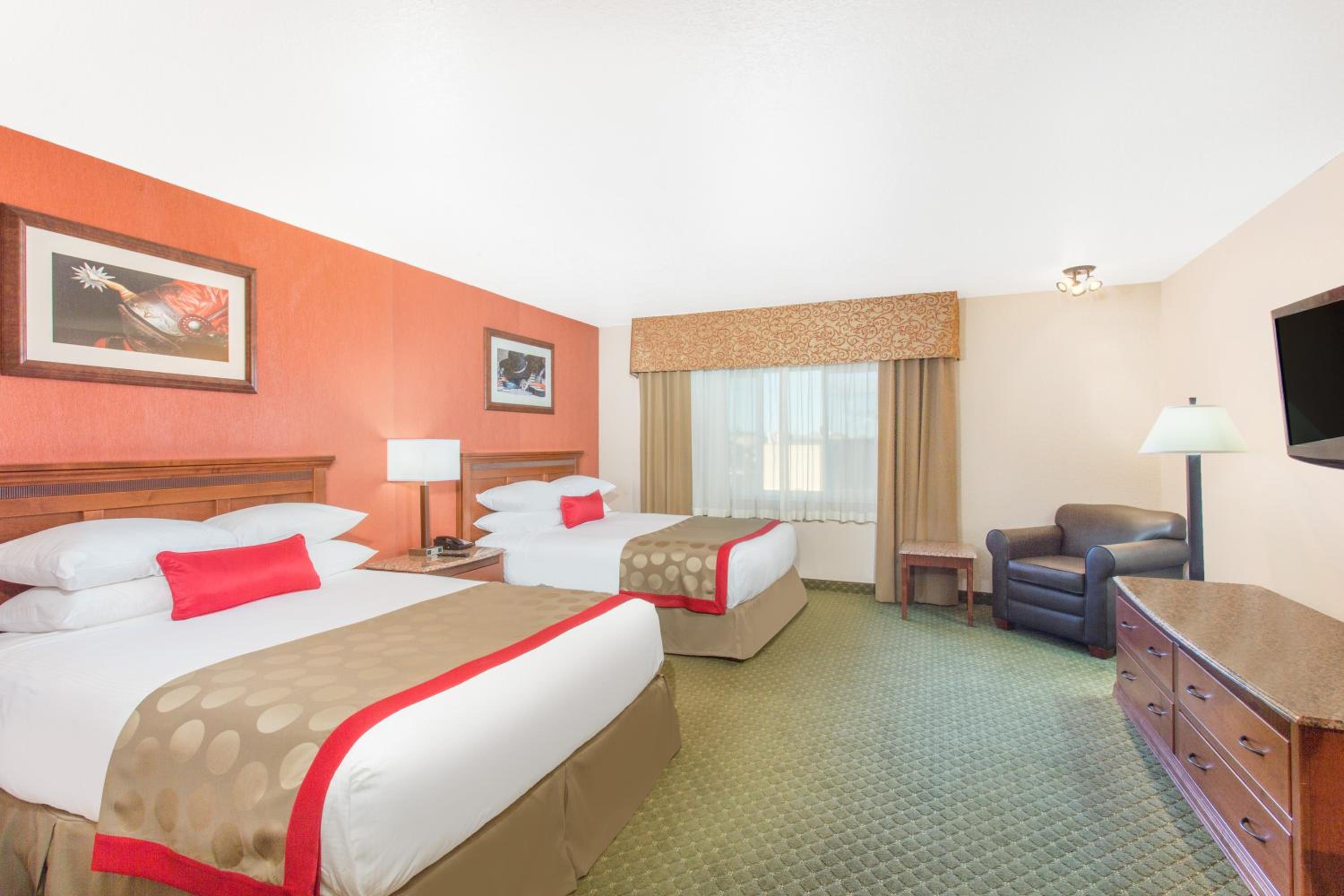 Double Room with Two Double Beds and Balcony - Non-Smoking
