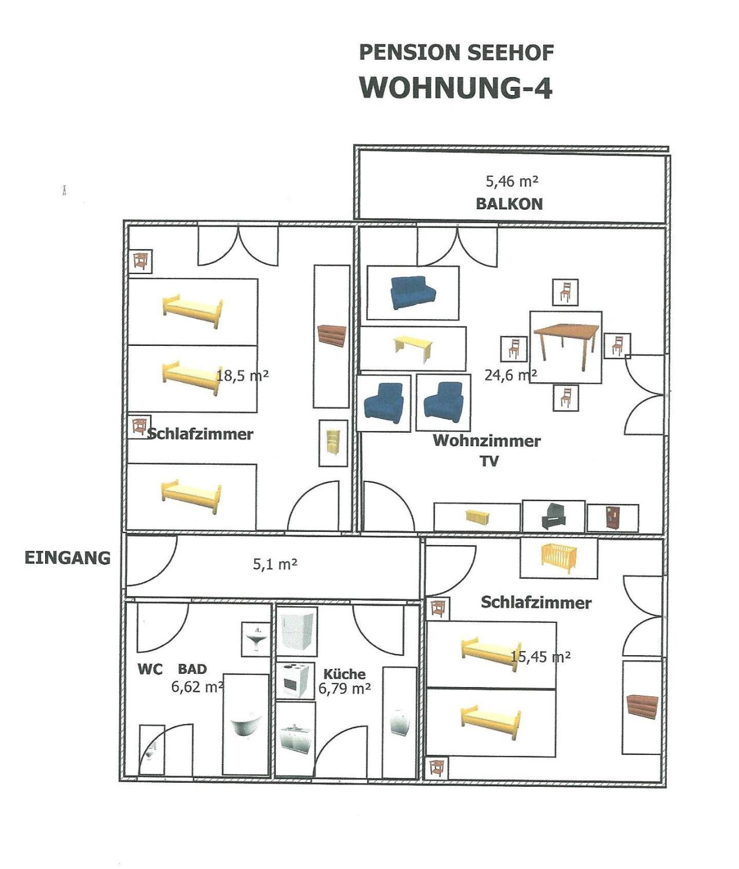 Two-Bedroom Apartment with Balcony photo 2