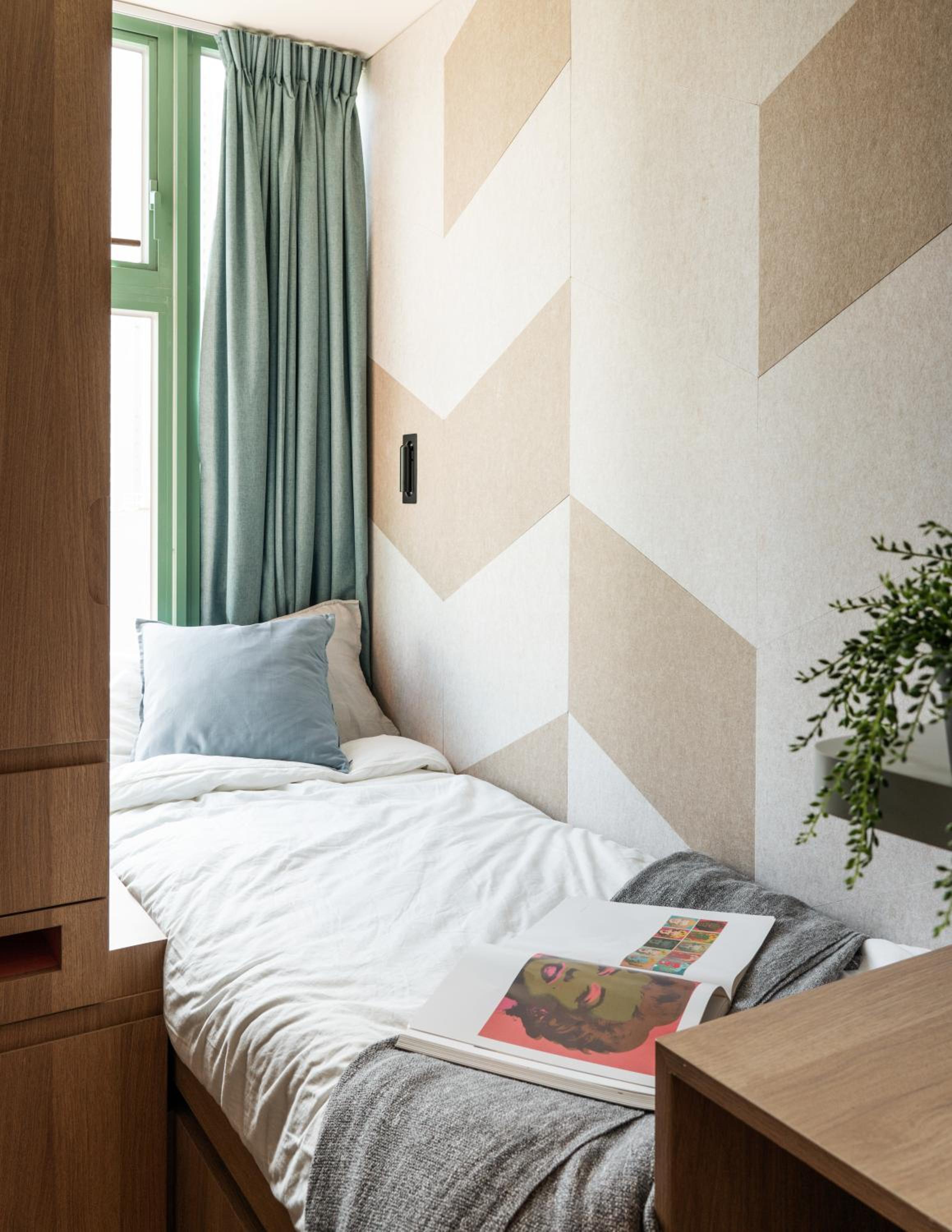Single Bed in Female Dormitory Room