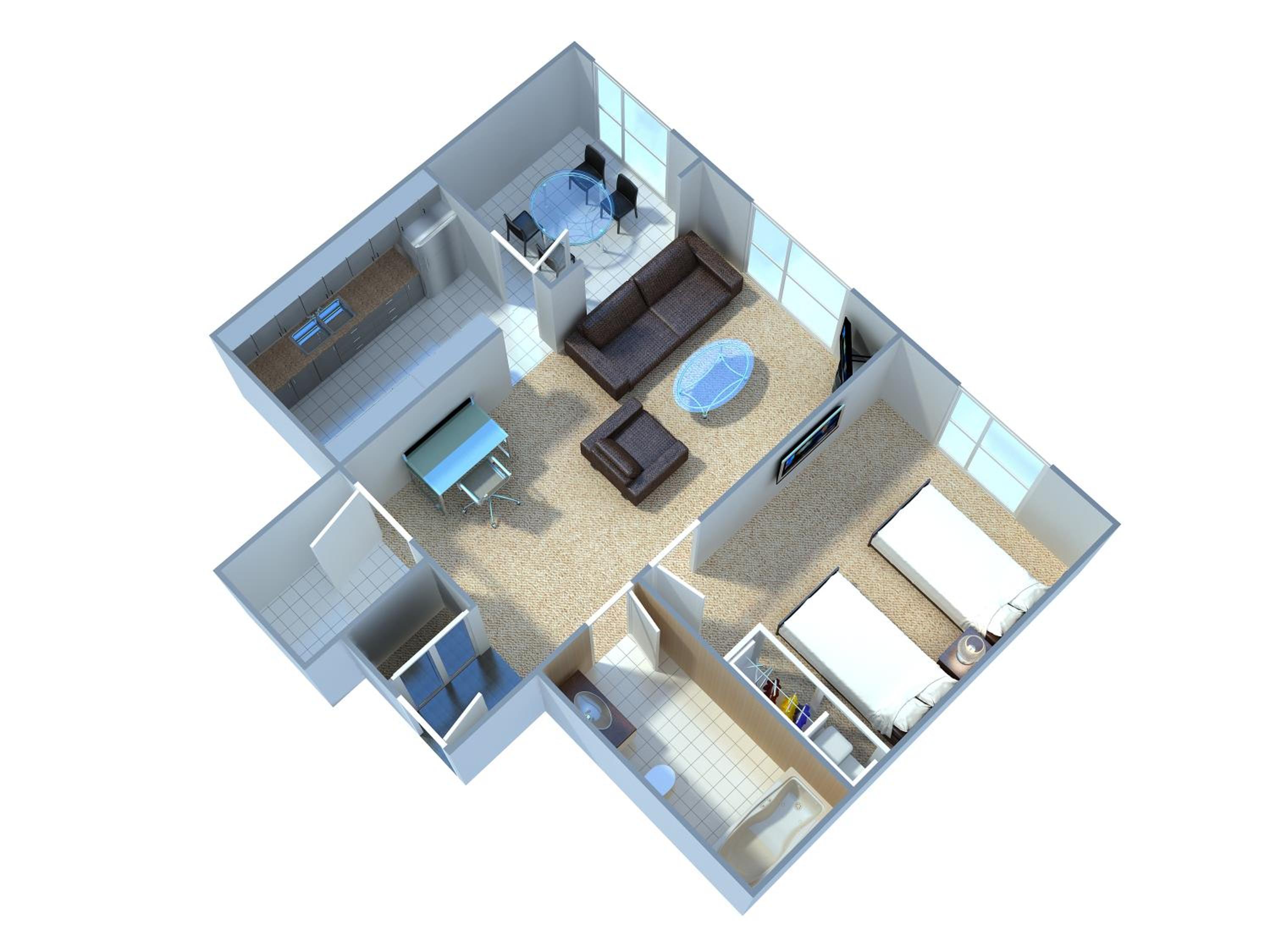 One-Bedroom Twin Suite thumbnail 6