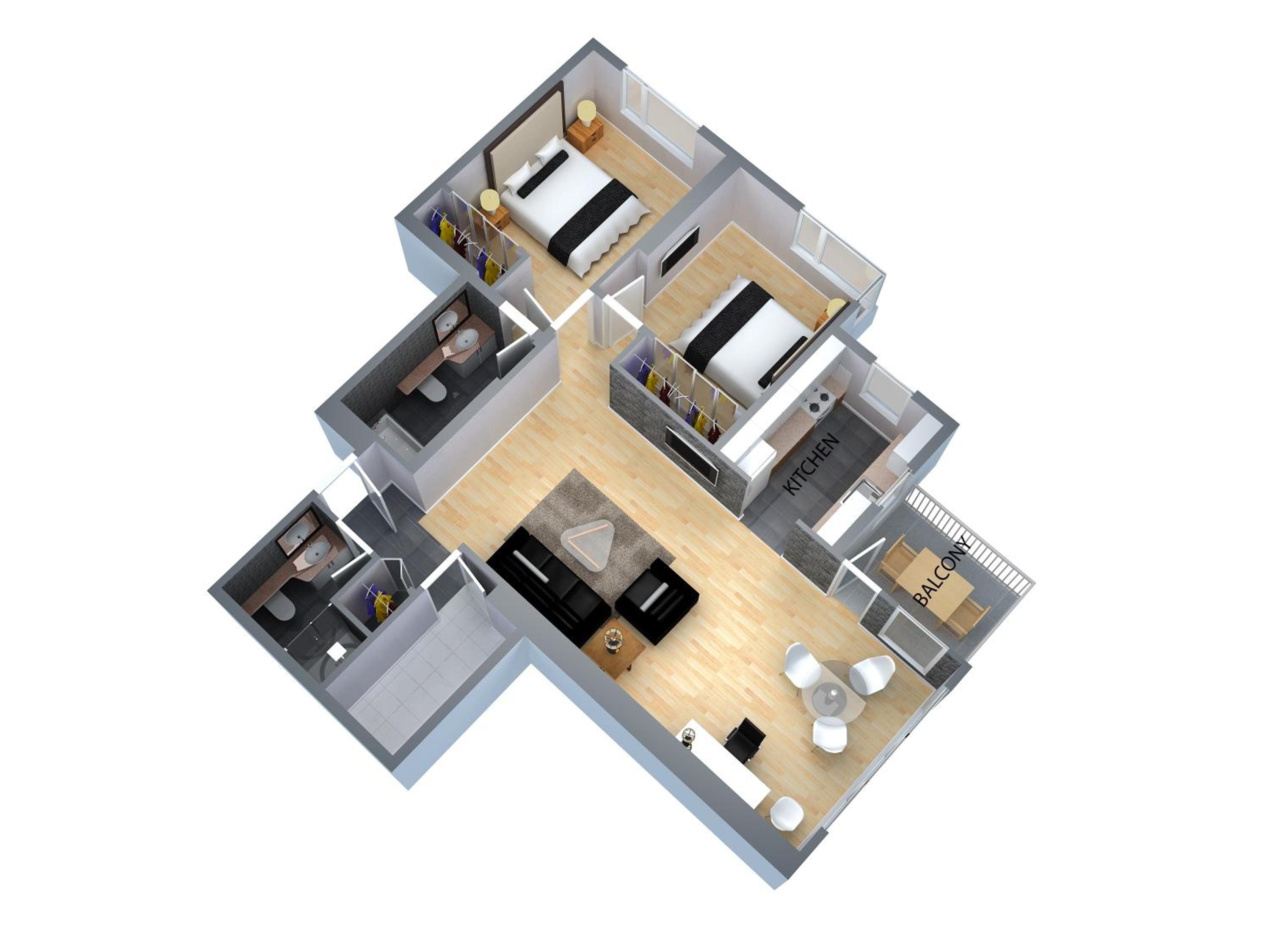 Executive Two-Bedroom Suite with 1 King and 1 Queen - Photo 7