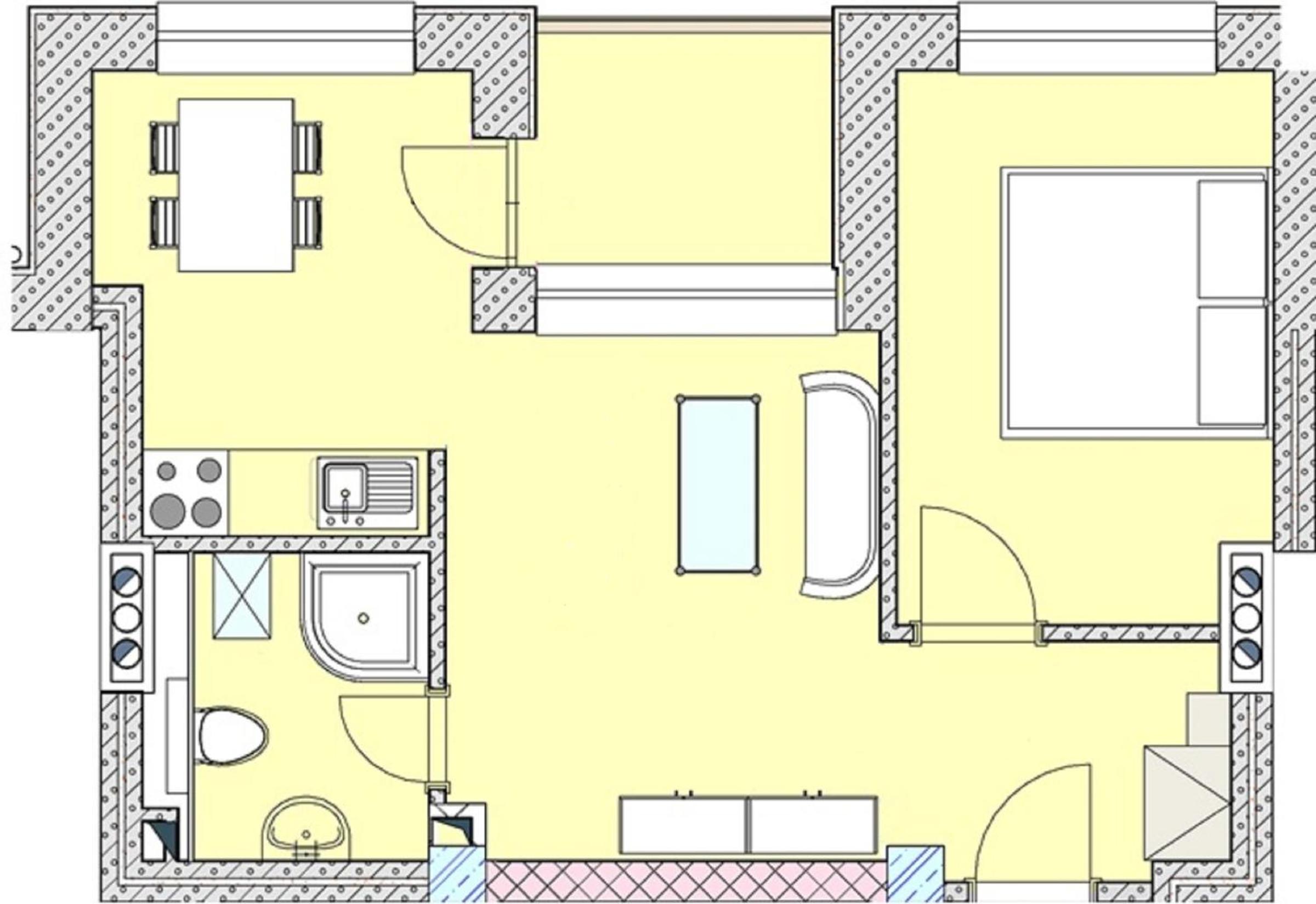 One-Bedroom Apartment with Balcony and Forest View photo 1
