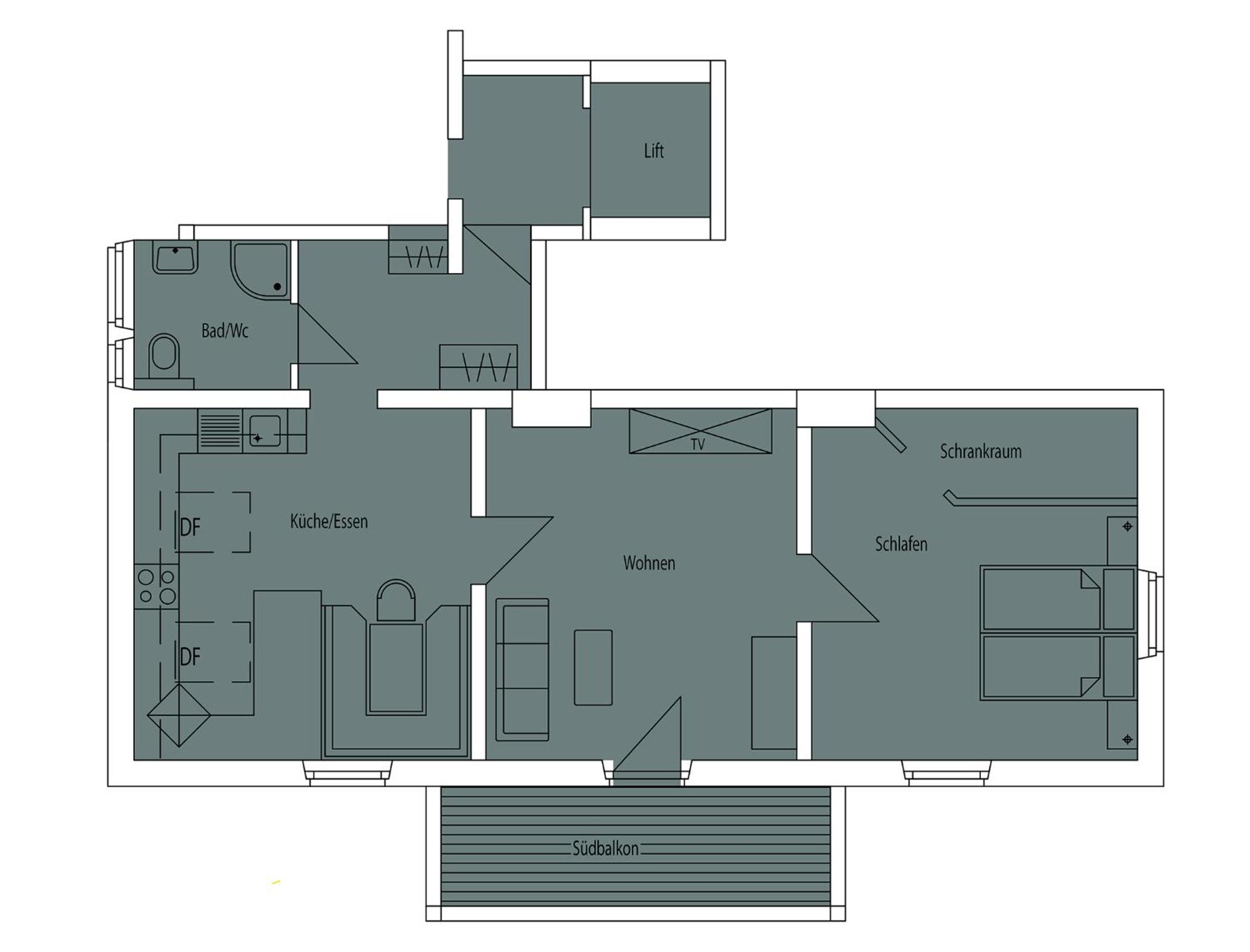 One-Bedroom Apartment Type 4a