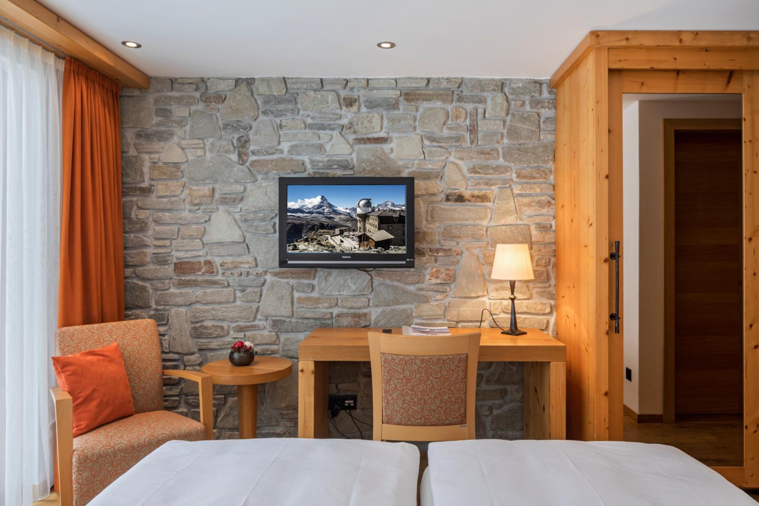 Standard Double Room with Matterhorn View from the Balcony
