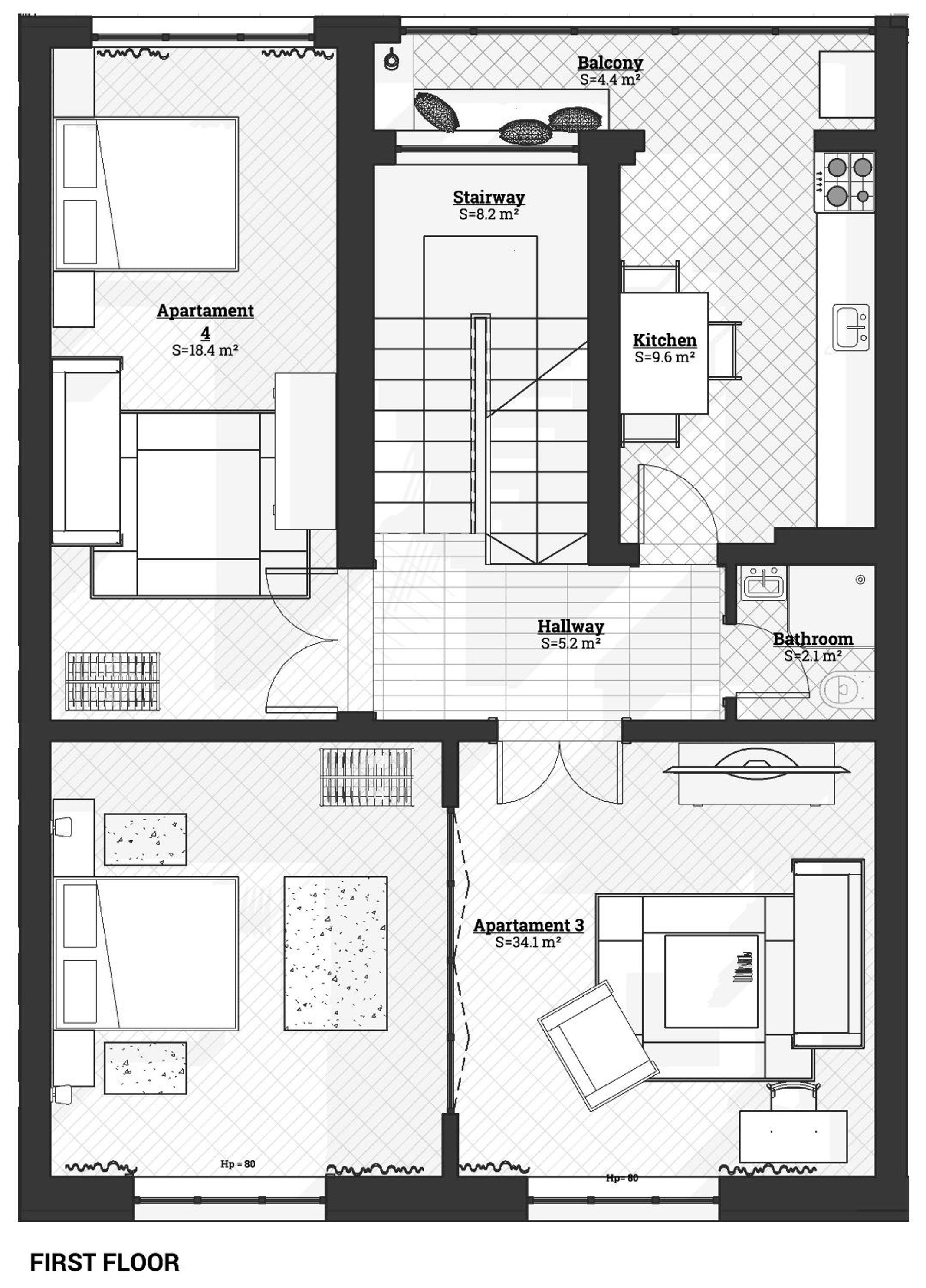 Two-Bedroom Apartment photo 1