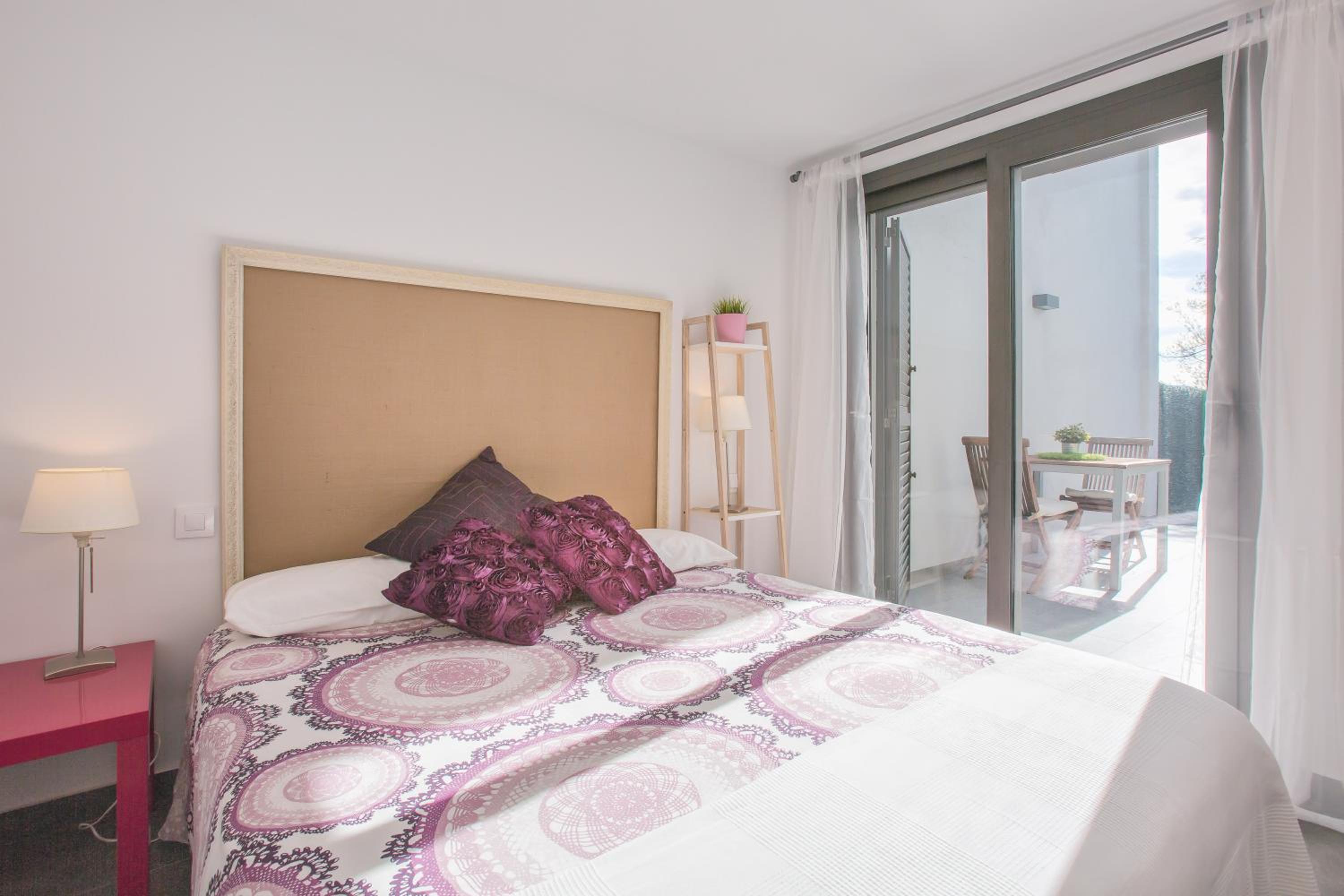 Apartamento con vista al jardín