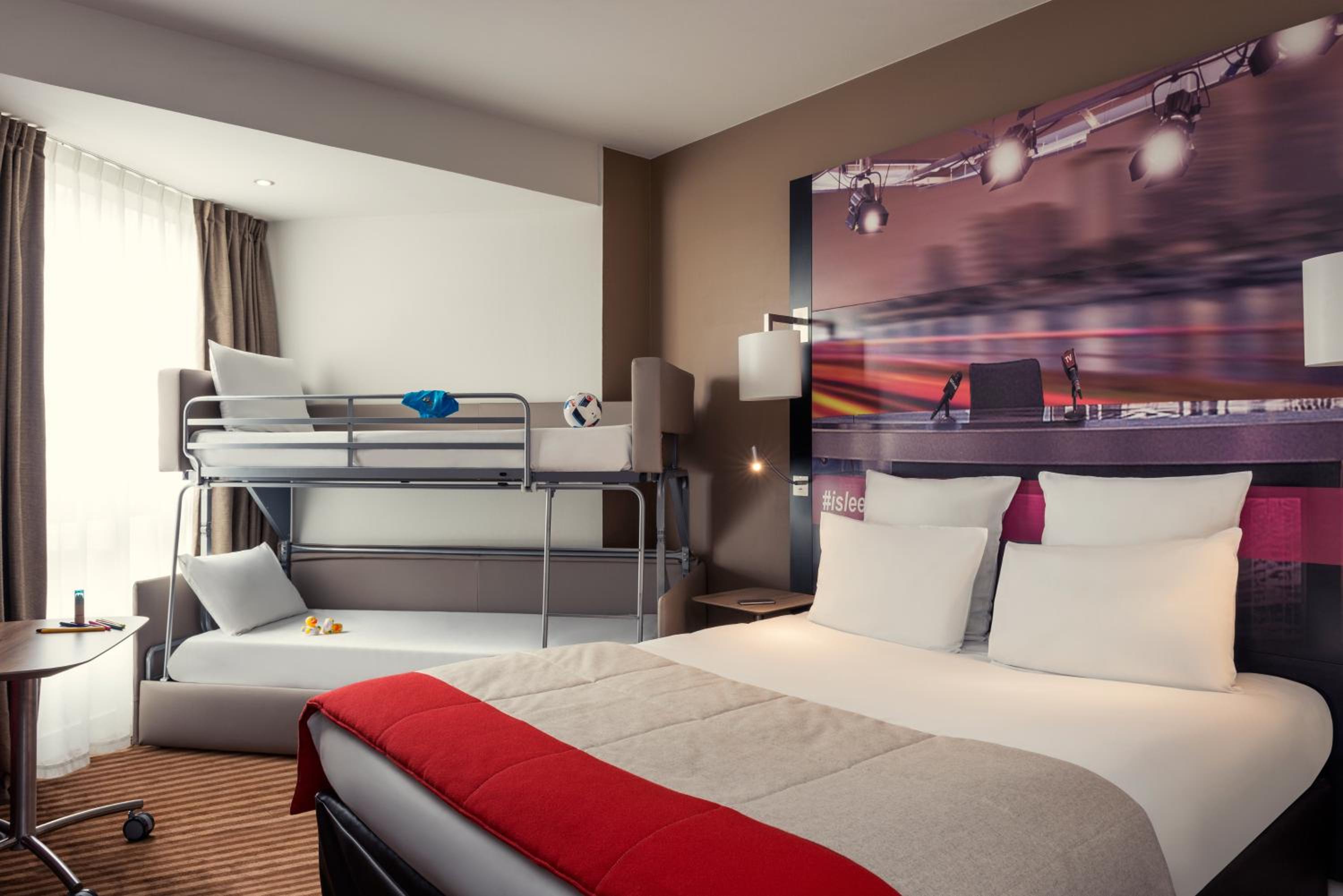 Standard Family Room with Double Bed and Bunk Beds