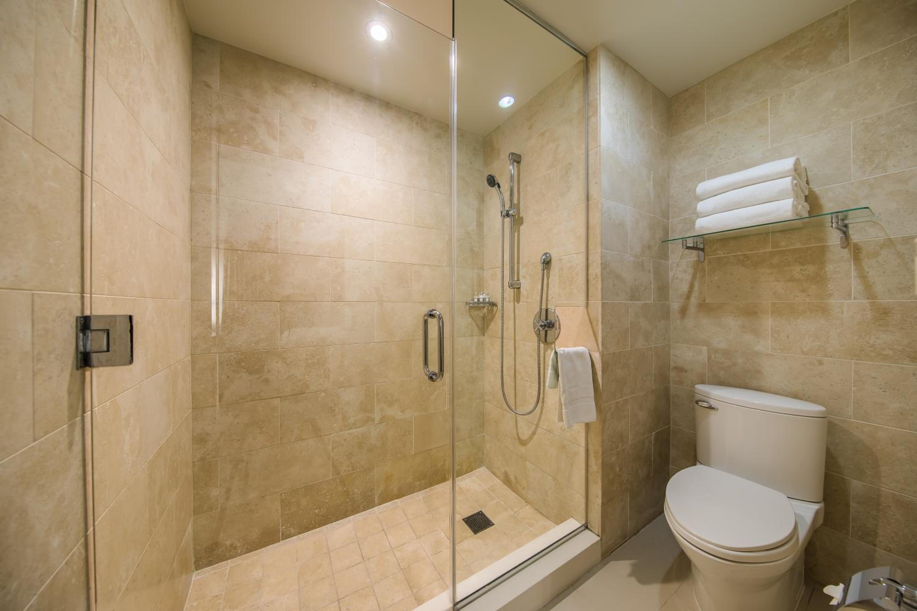 Double Room with Two Double Beds and Accessible Shower - Disability Access