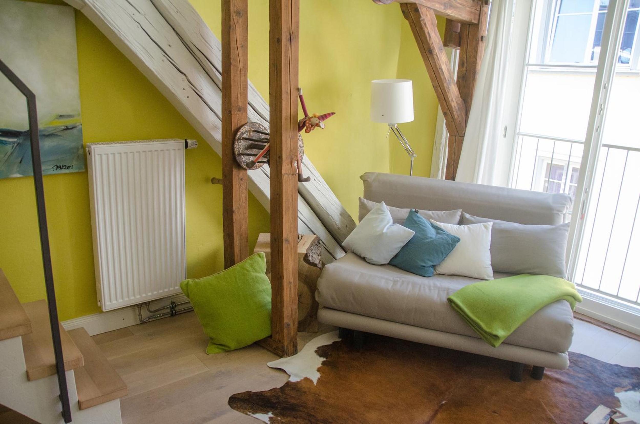 One-Bedroom Loft Apartment with Balcony