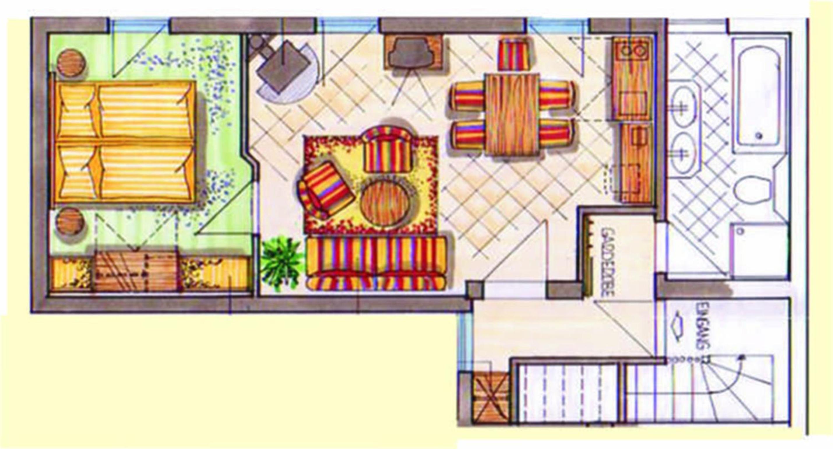 One-Bedroom Apartment with Balcony