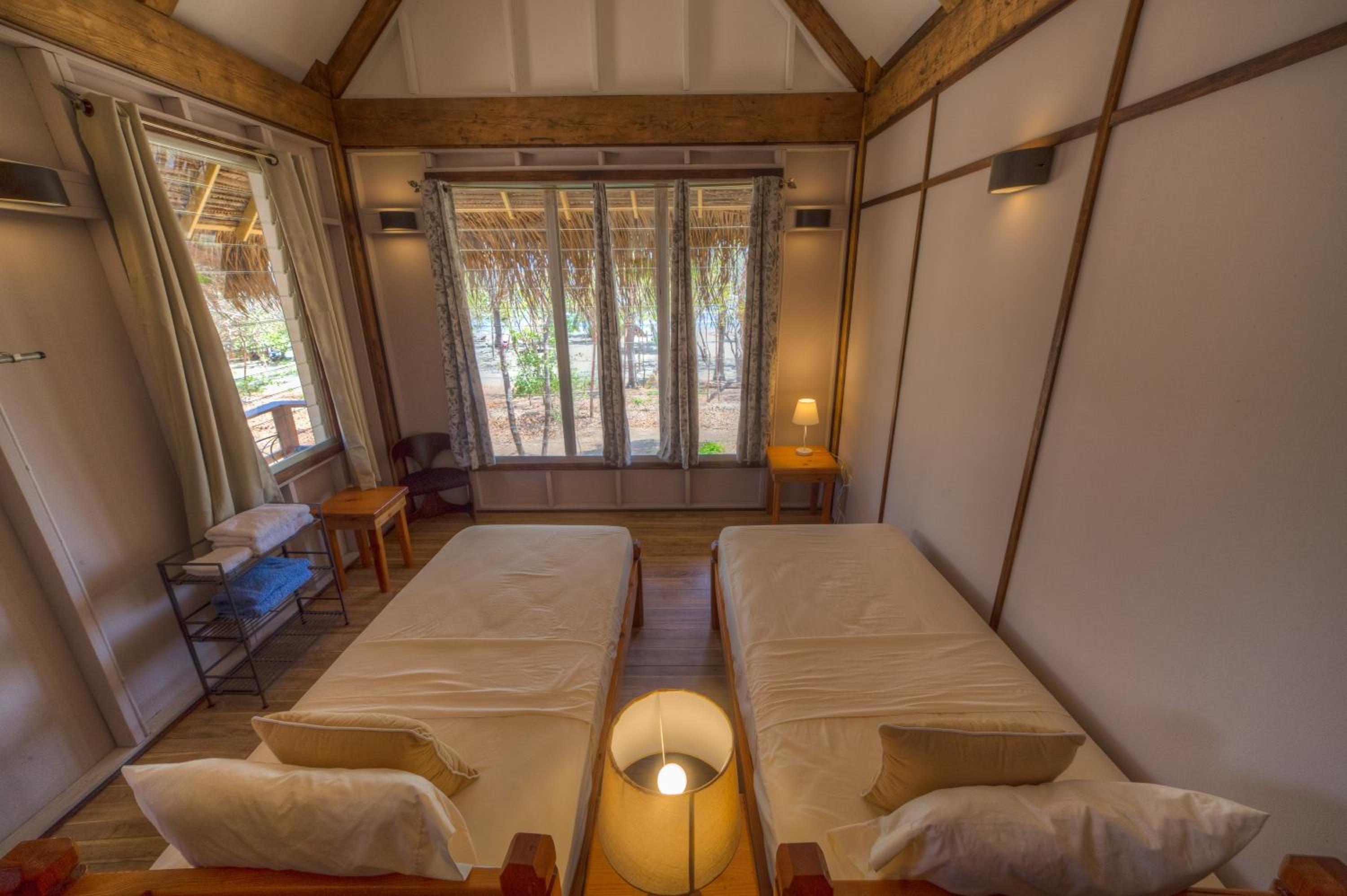 Beachfront Family Cabaña with Bathroom and Private Deck
