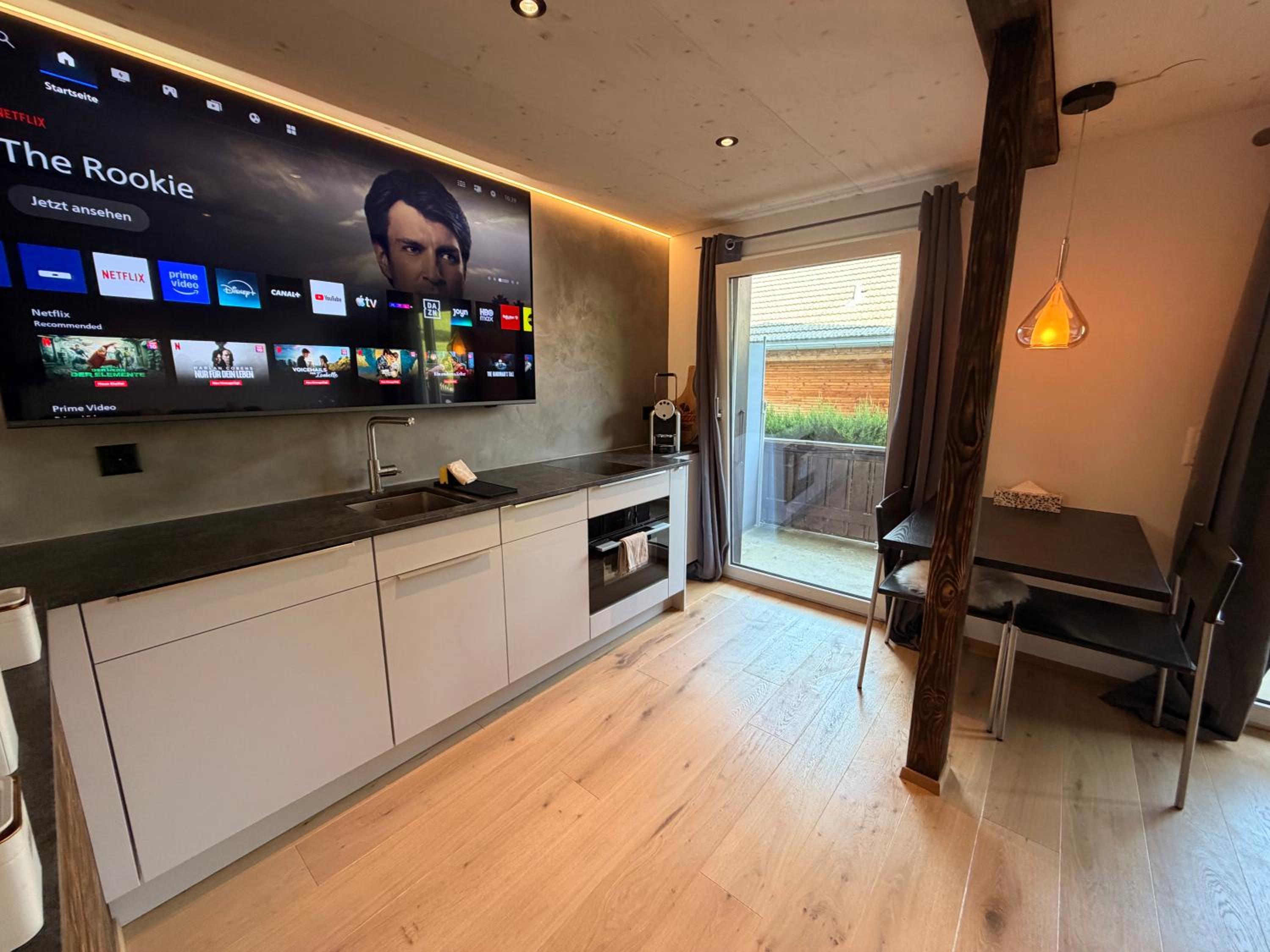 One-Bedroom Apartment with Balcony and Mountain View