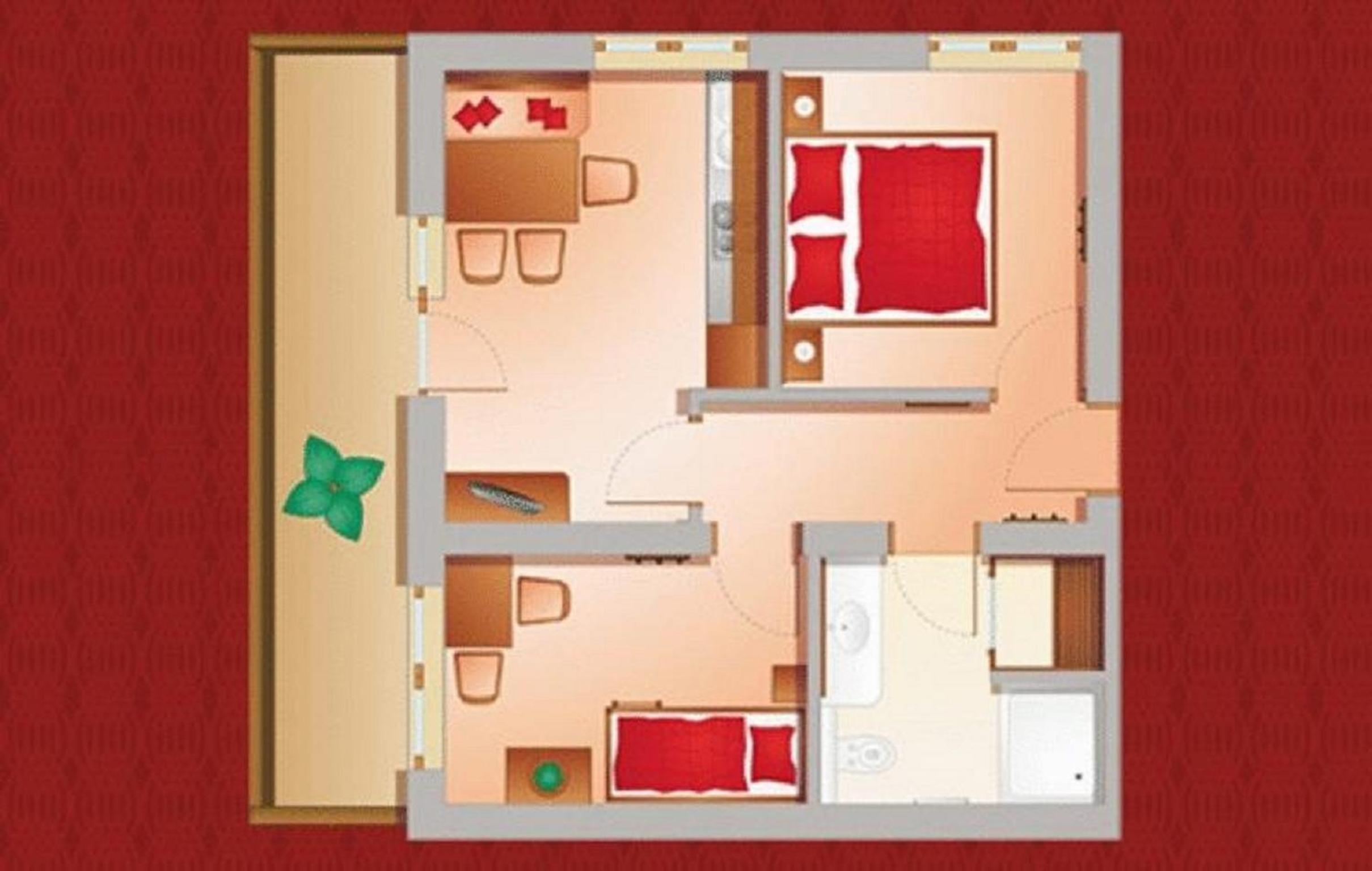 Standard Two-Bedroom Apartment with Mountain View - Photo 8