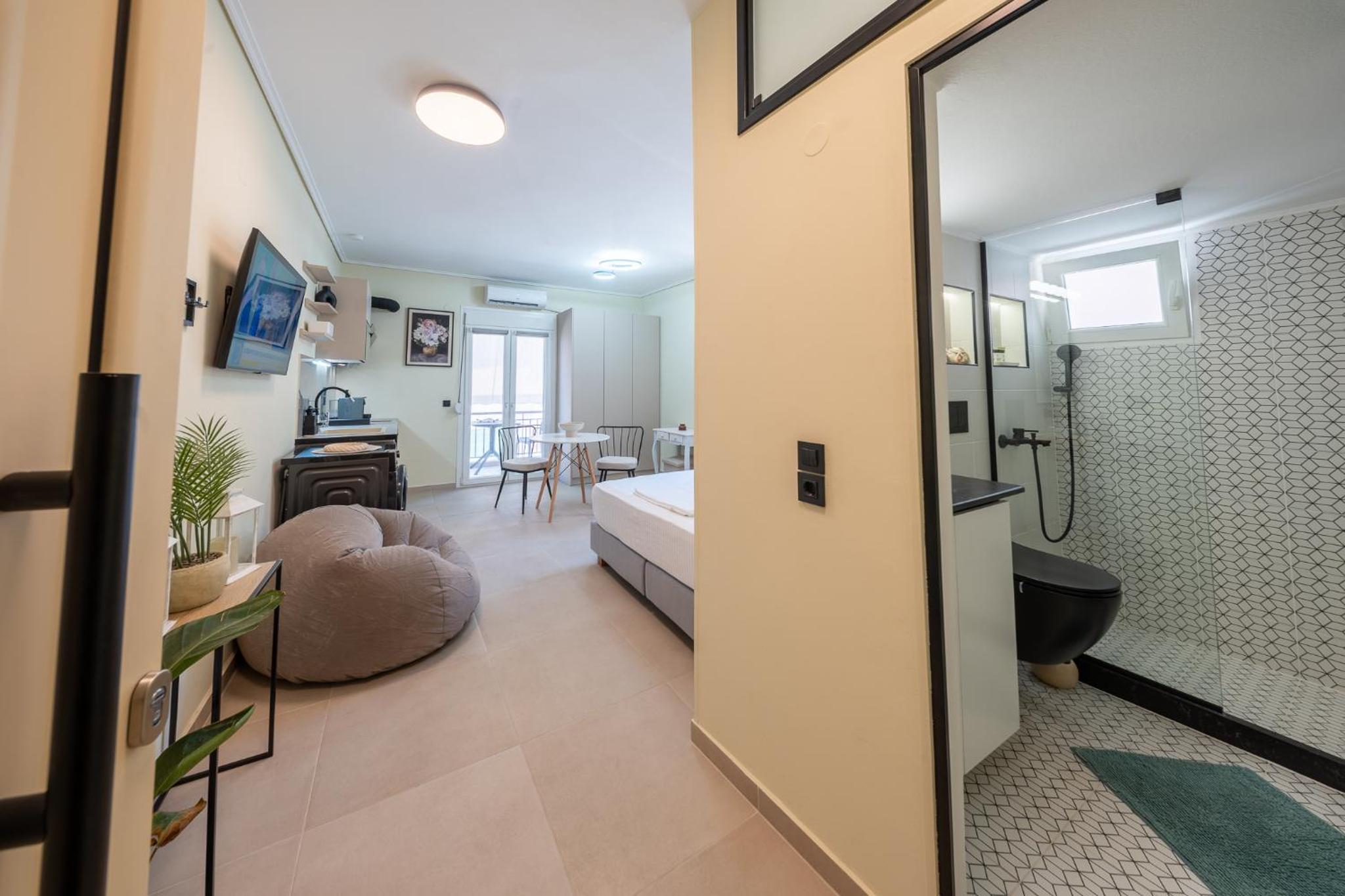 Studio with Balcony