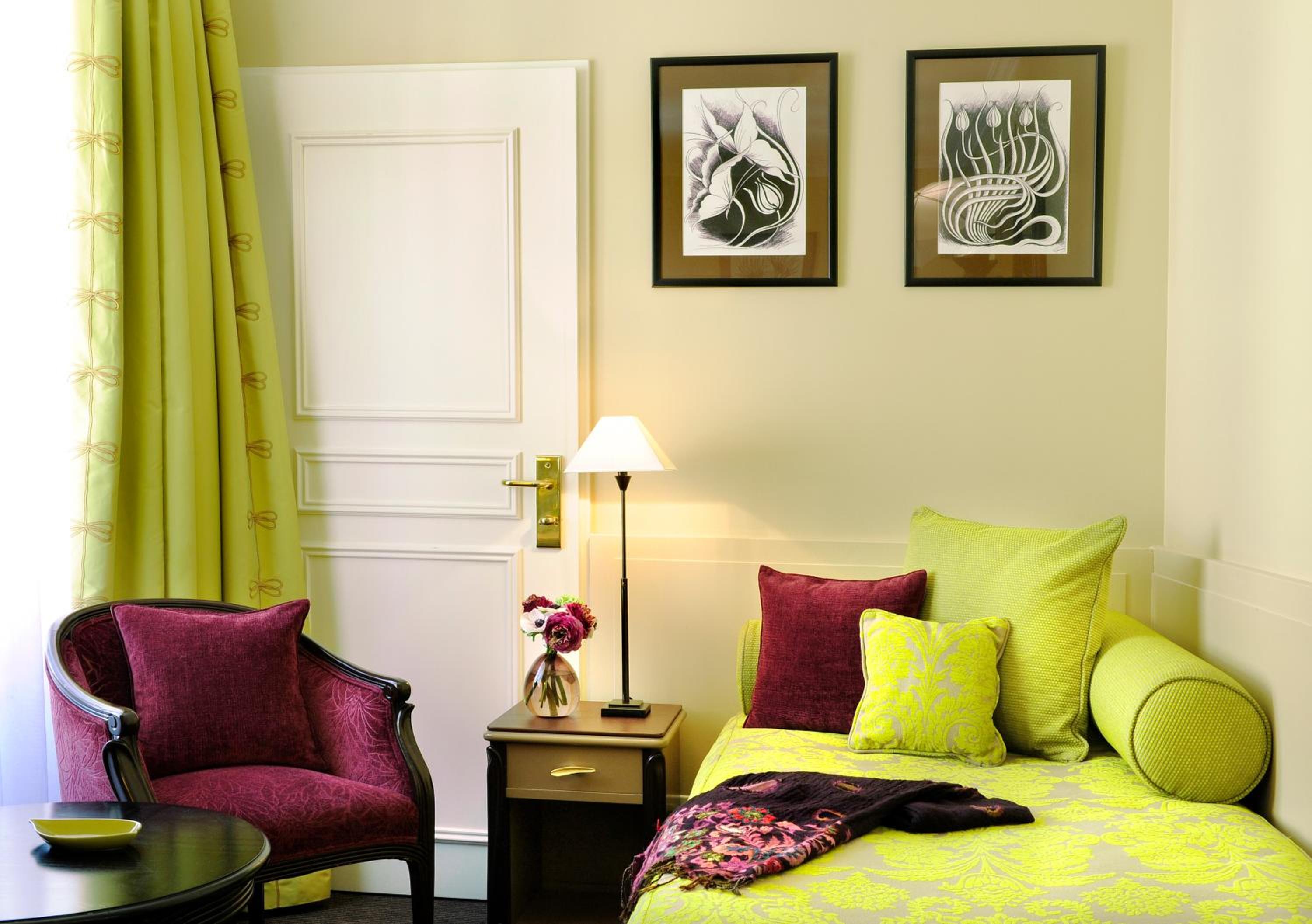 Relax in this beautifully styled hotel room retreat.