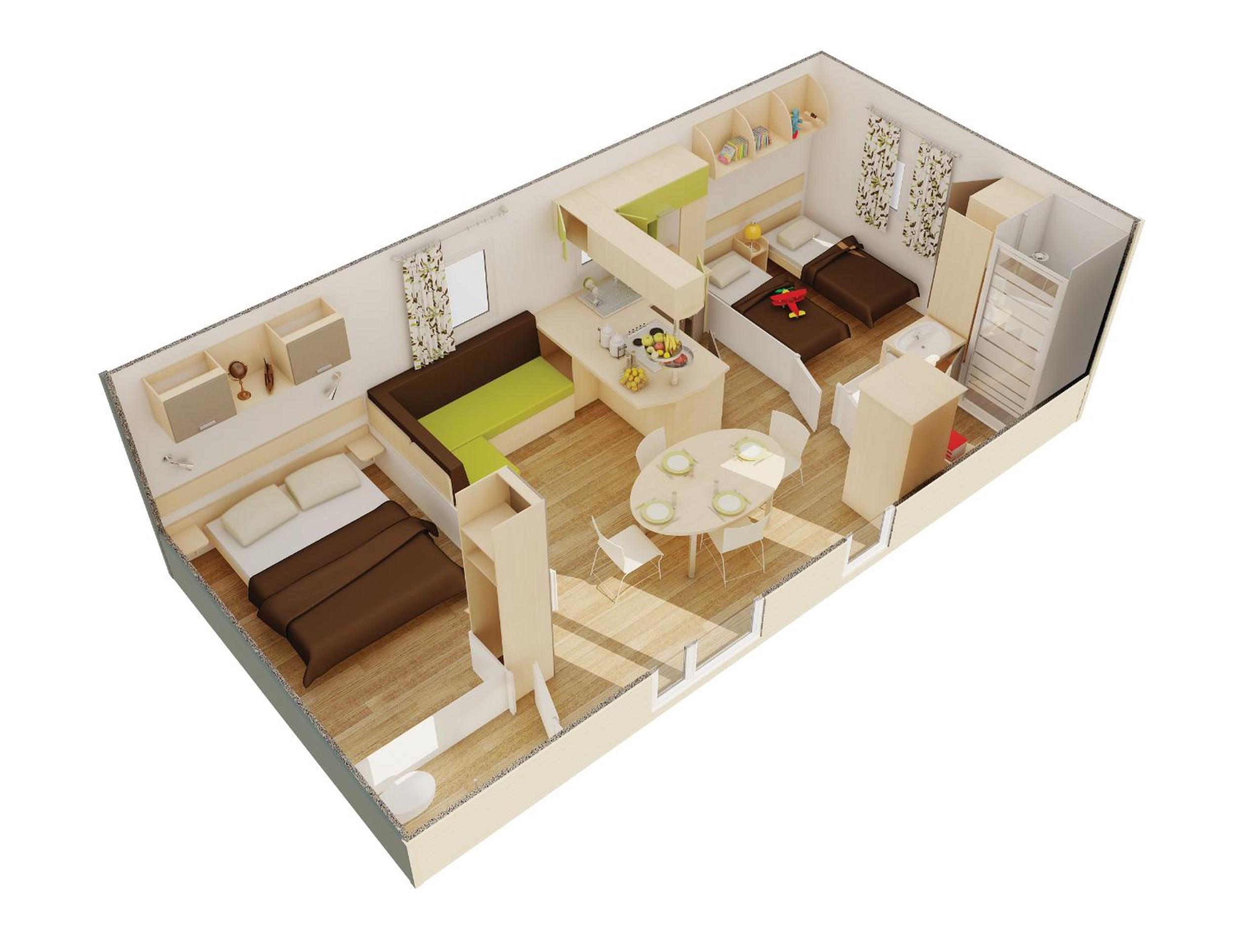 Two-bedroom Mobile Home with Air-conditioning photo 3