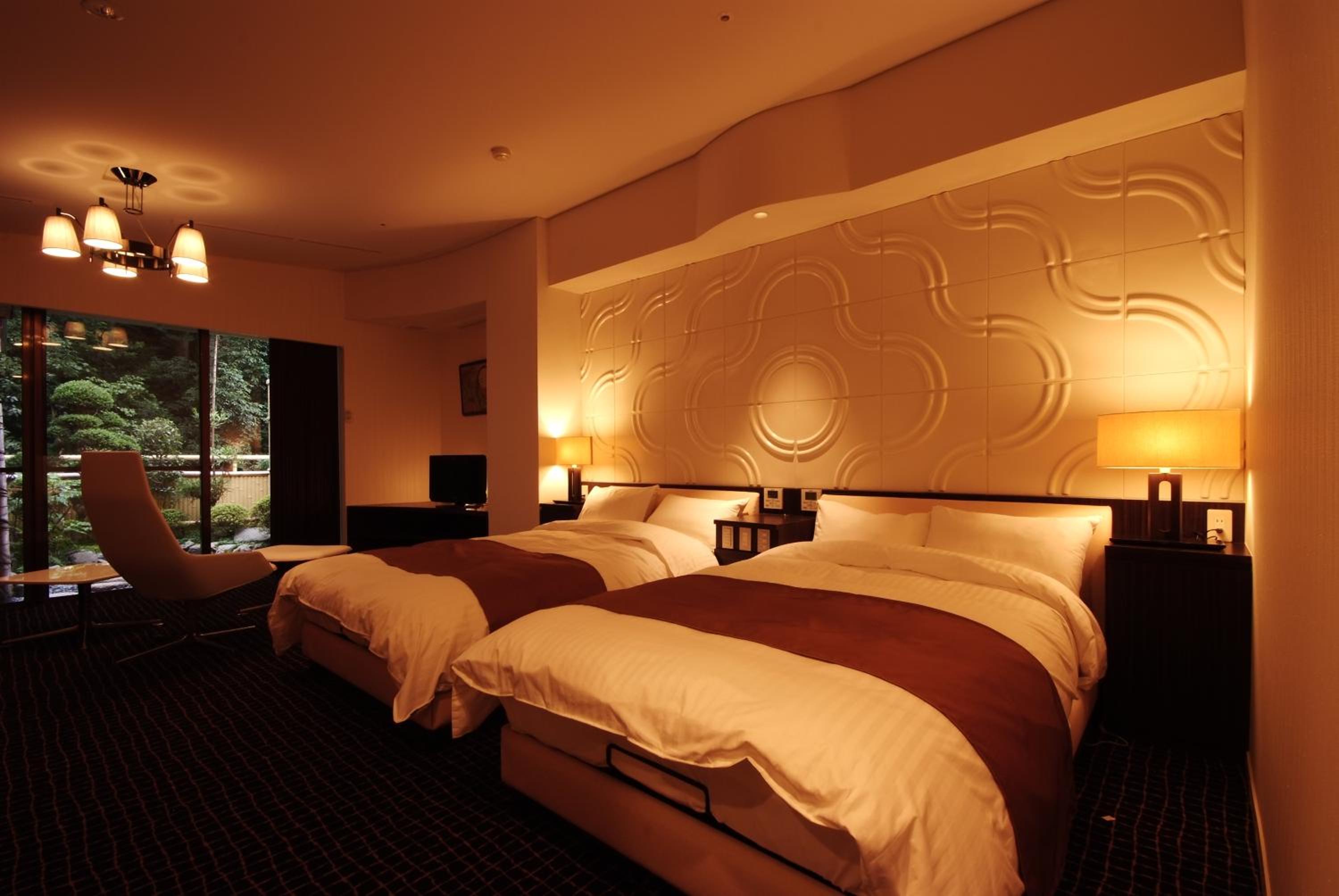 Twin Room with Open Air Bath photo 2