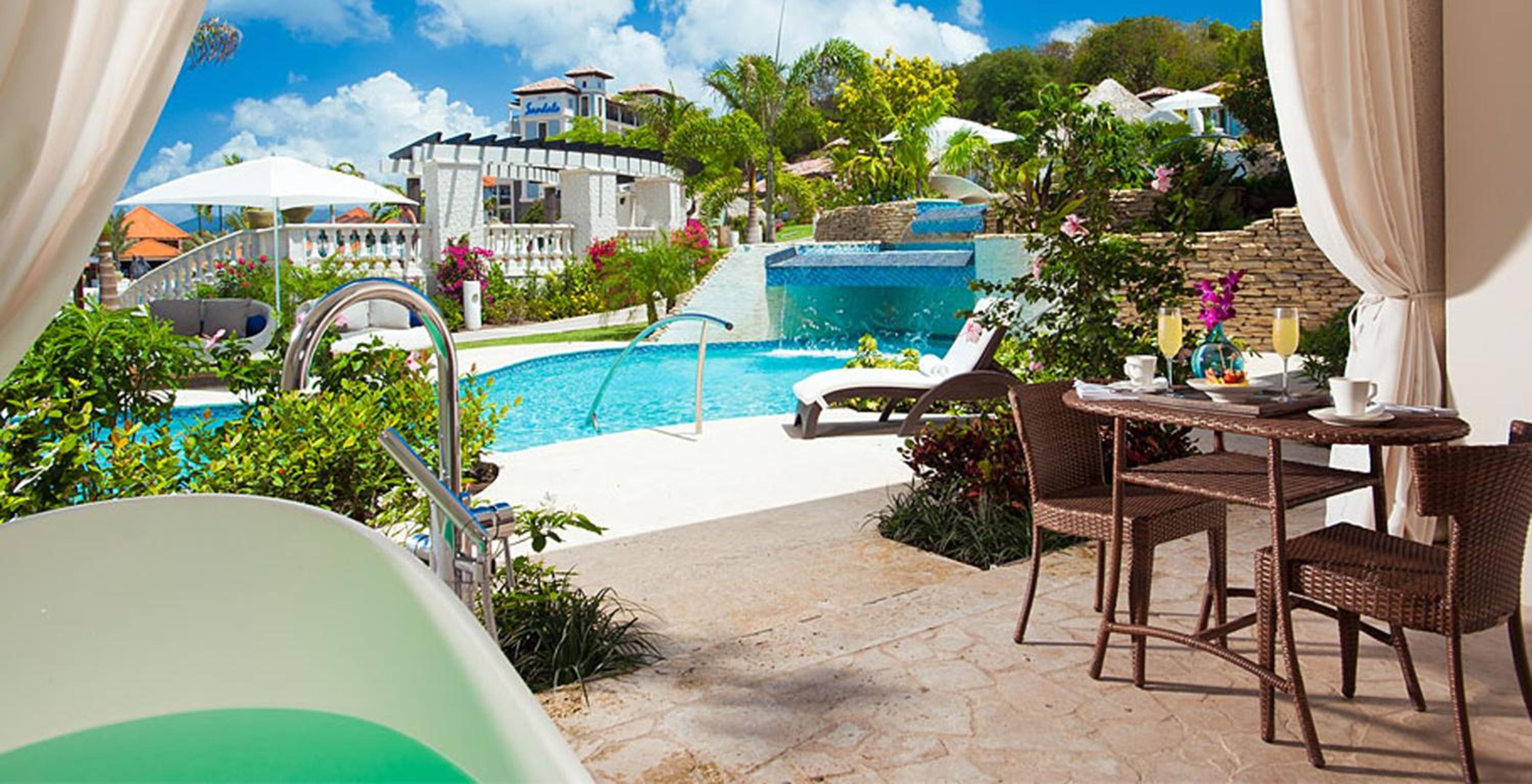 South Seas Waterfall River Pool Walkout Junior Suite with Patio Tranquility Soaking Tub (WWJS) photo 2
