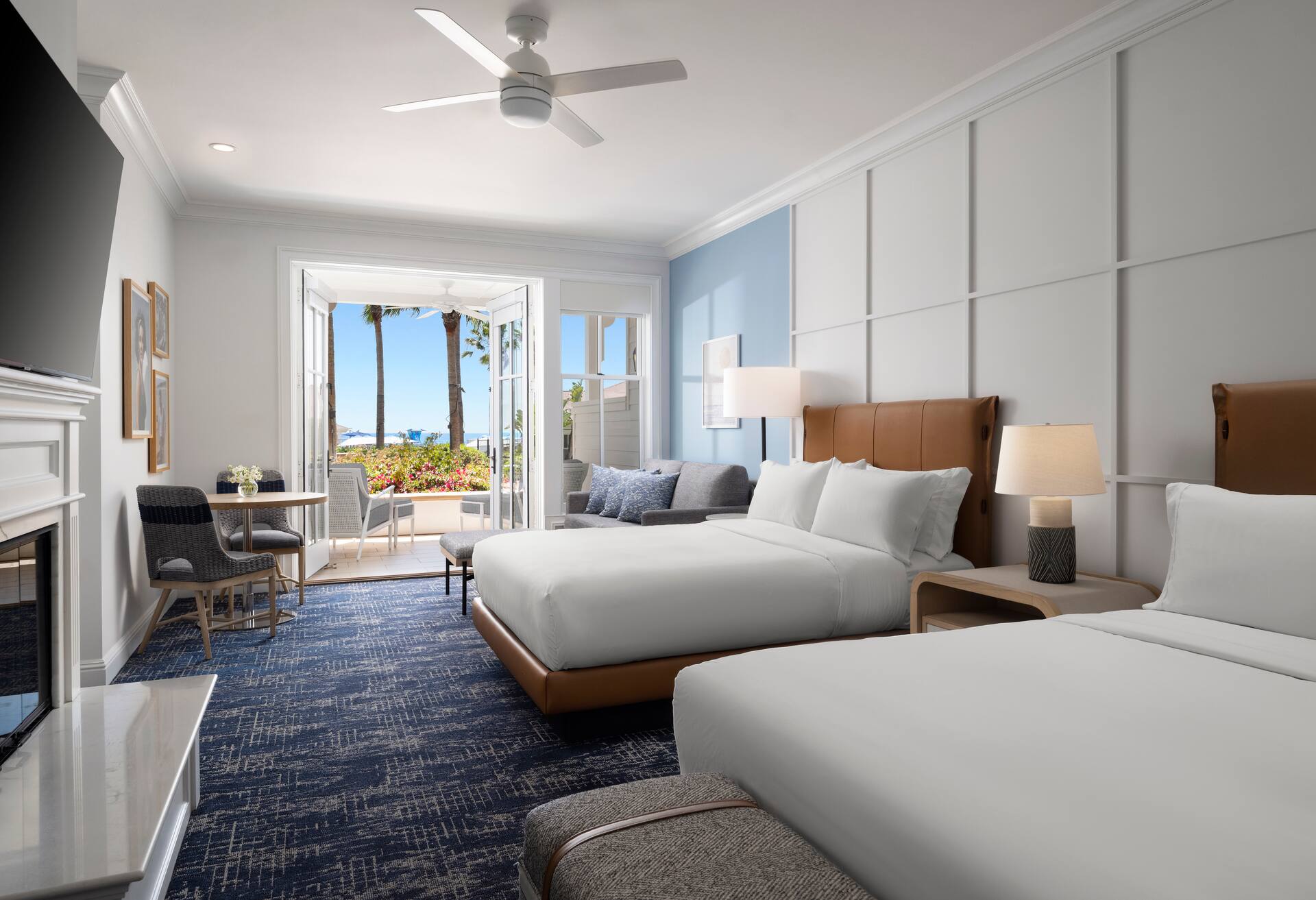 Oceanfront Cottage Guestroom - 2 Queen
