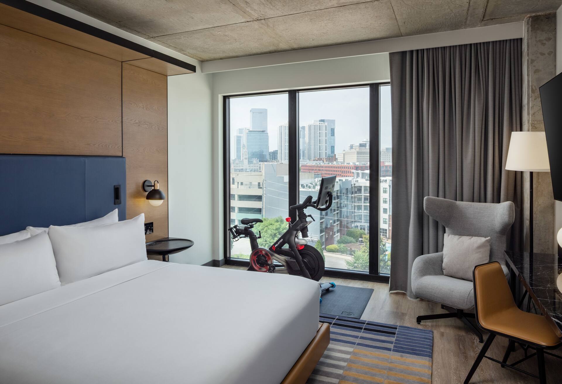 1 King Bed Room with Peloton Bike