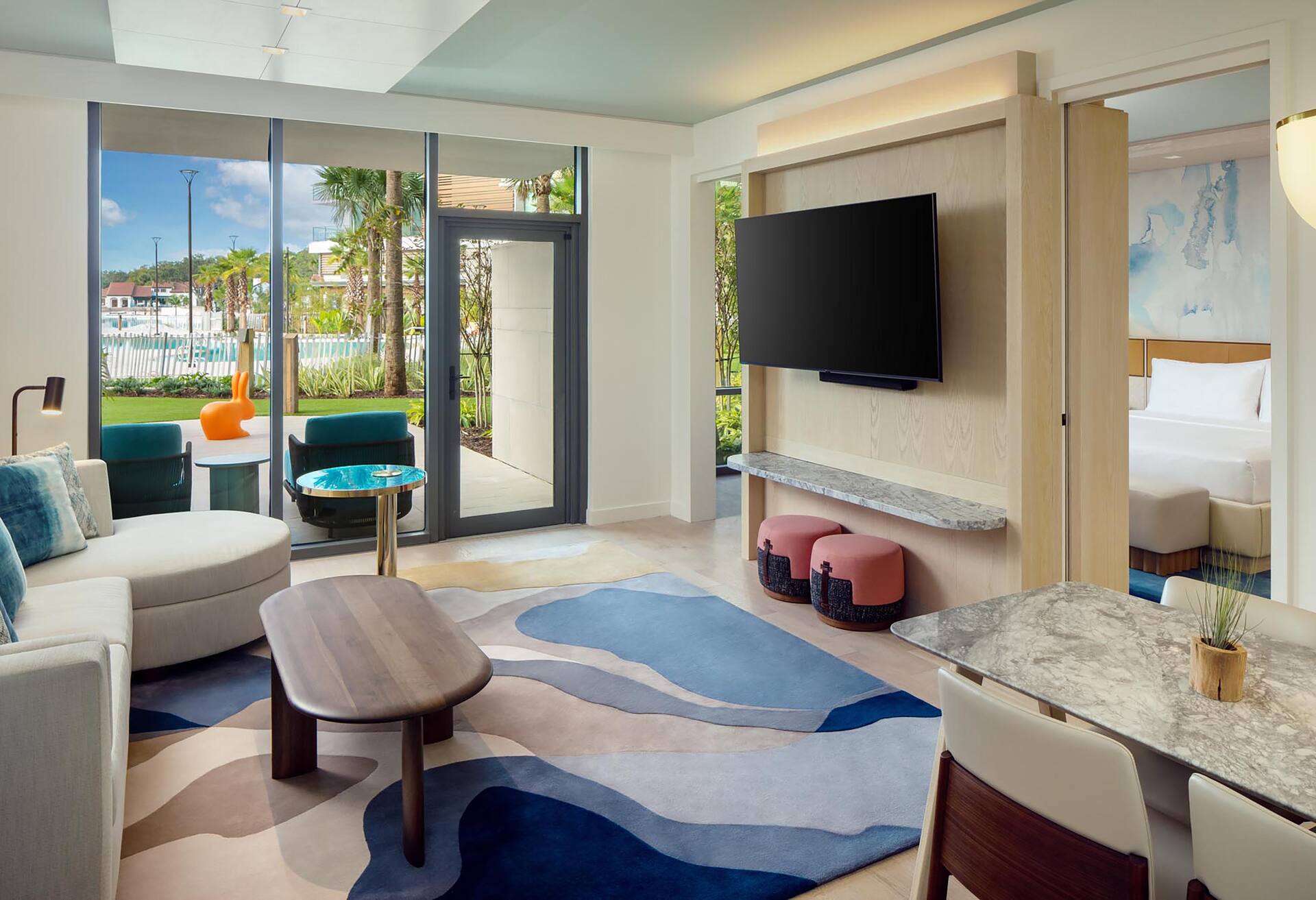 Poolside One Bedroom Suite with Patio
