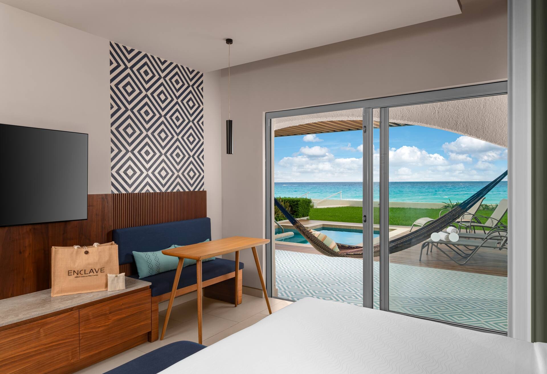 King Suite with Two Murphy Beds and Roll-In Shower - Ocean View thumbnail 6