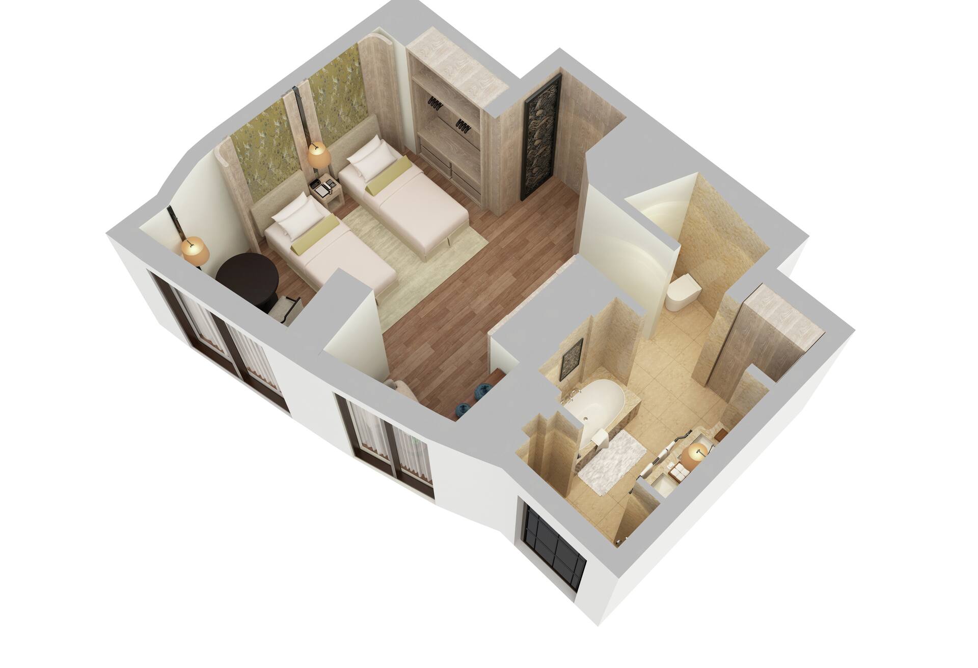 Twin Deluxe Room Park View thumbnail 5