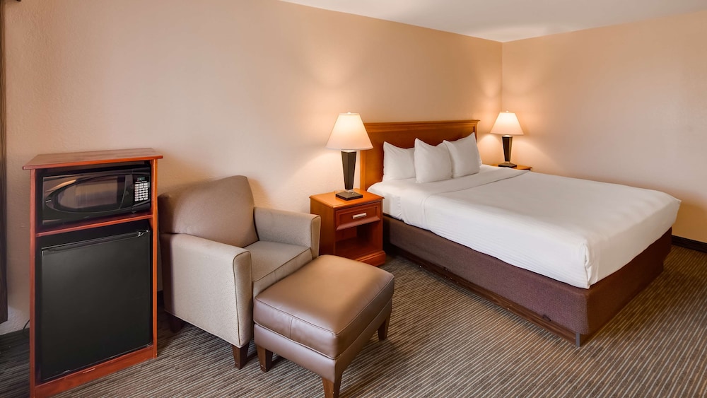 Standard Room, 1 King Bed, Non Smoking, Refrigerator & Microwave (Larger Room) - Photo 1