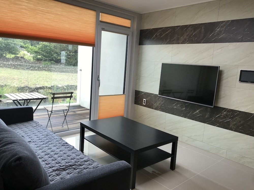 Terraced resort pension with garden view