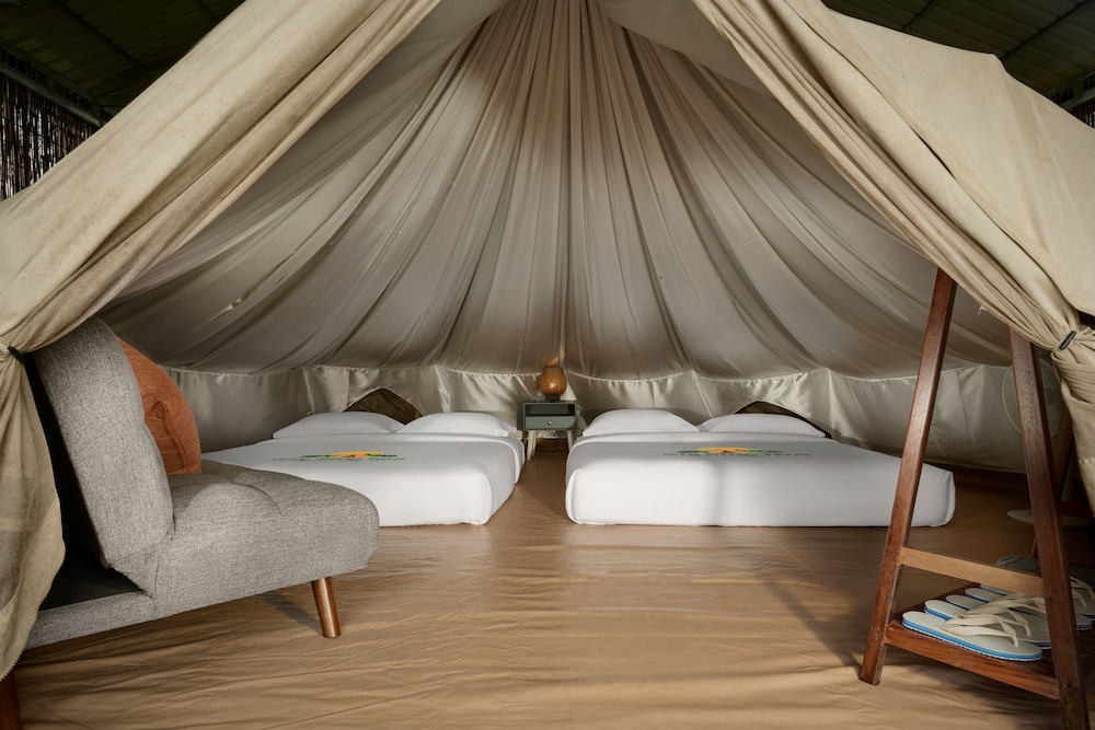 Family Vacation Tent Garden View