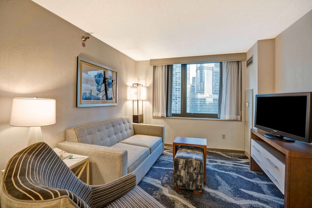Suite, 1 King Bed with Sofa bed, Accessible, City View (Roll-in Shower)