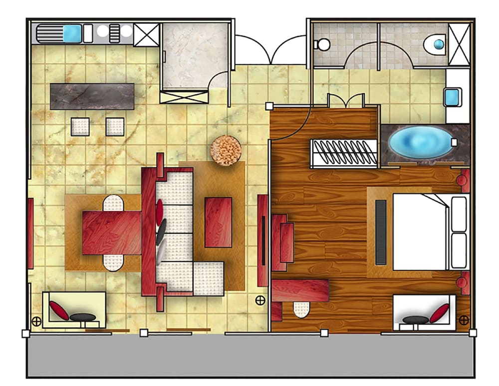 One Bedroom Suite Pool View - Photo 3