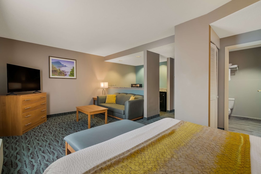 Suite, 1 King Bed, Non Smoking, Refrigerator & Microwave (Oversized Room) - Photo 6