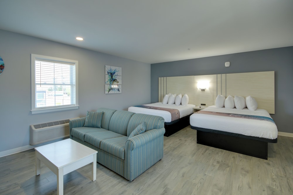 Two Queen Beds with Queen Sofa Bed