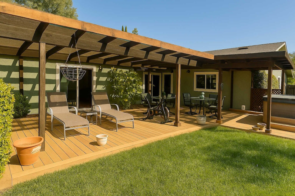 Mid-century Ojai Escape Hot Tub Serene Garden, 写真 7