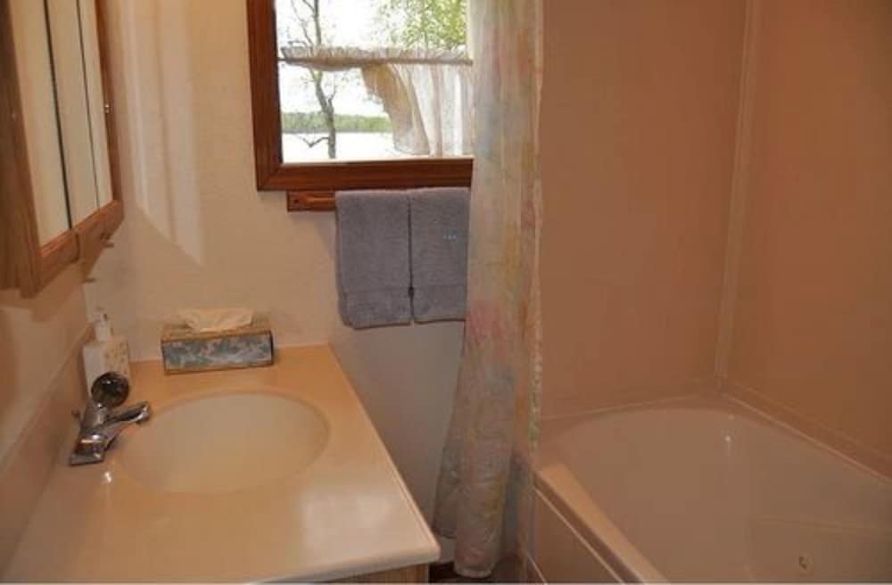 Oldtimer Log Cabin, Lakeside privacy, 1 bedroom, jetted tub, kitchen photo 2