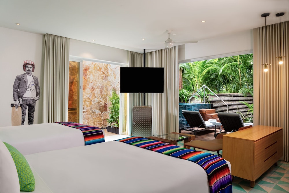 Standard Room, 2 Double Beds, Ground Floor (View)