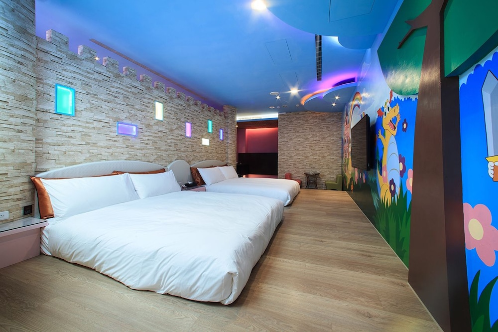 Castle themed family room photo 3