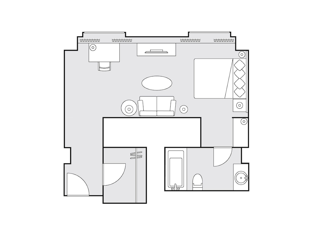 43 sqm Deluxe Double Room, Smoking [Single Use] - Photo 3