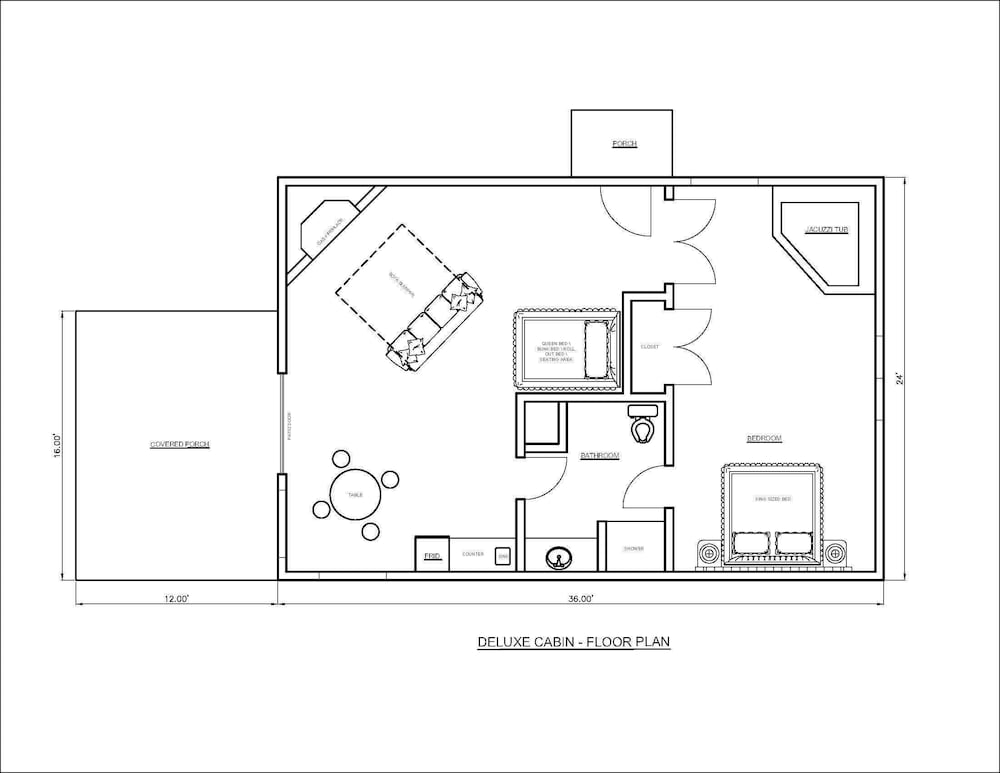 Deluxe Cabin, 1 Bedroom, Lake View photo 3