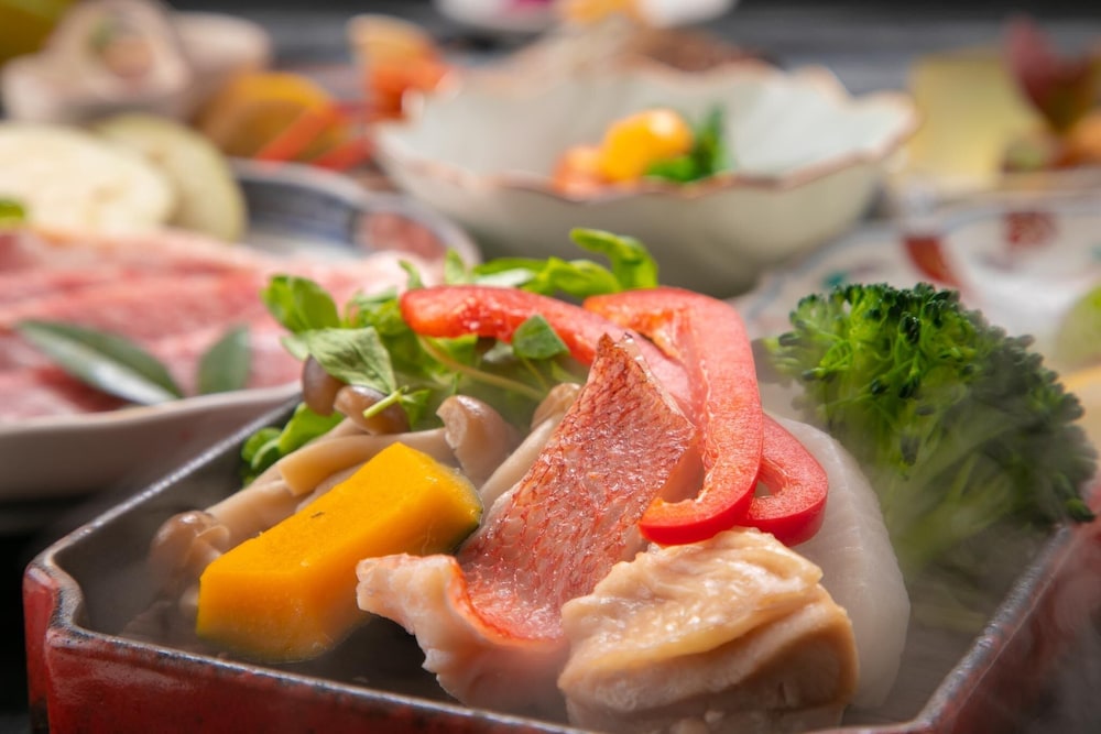 Standard Japanese Style Room with 6 Tatami- Funamori Style Sashimi/Bungo Beef Steak photo 1
