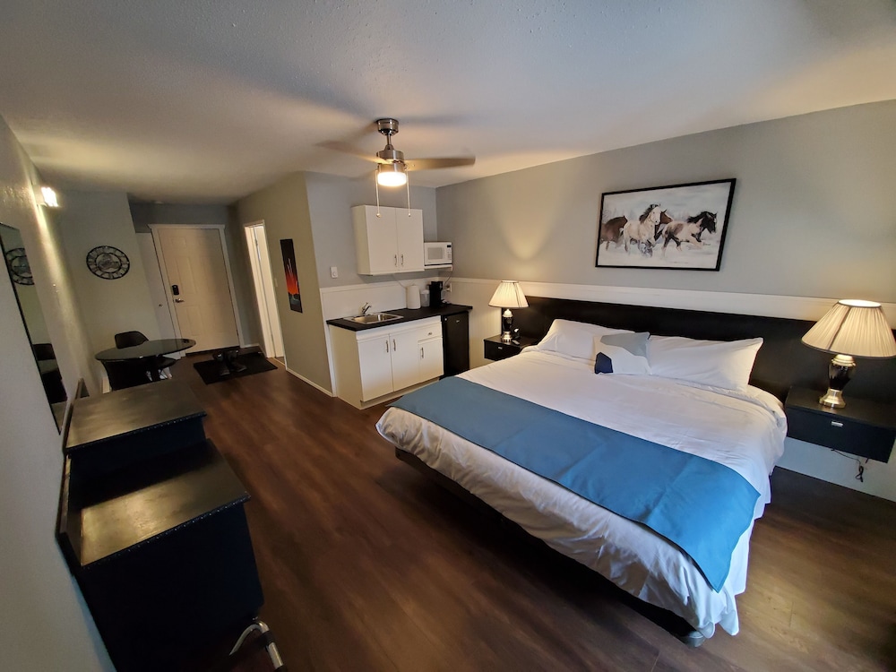 Deluxe Studio, 1 King Bed, Kitchenette, Mountain View (Rm 5)